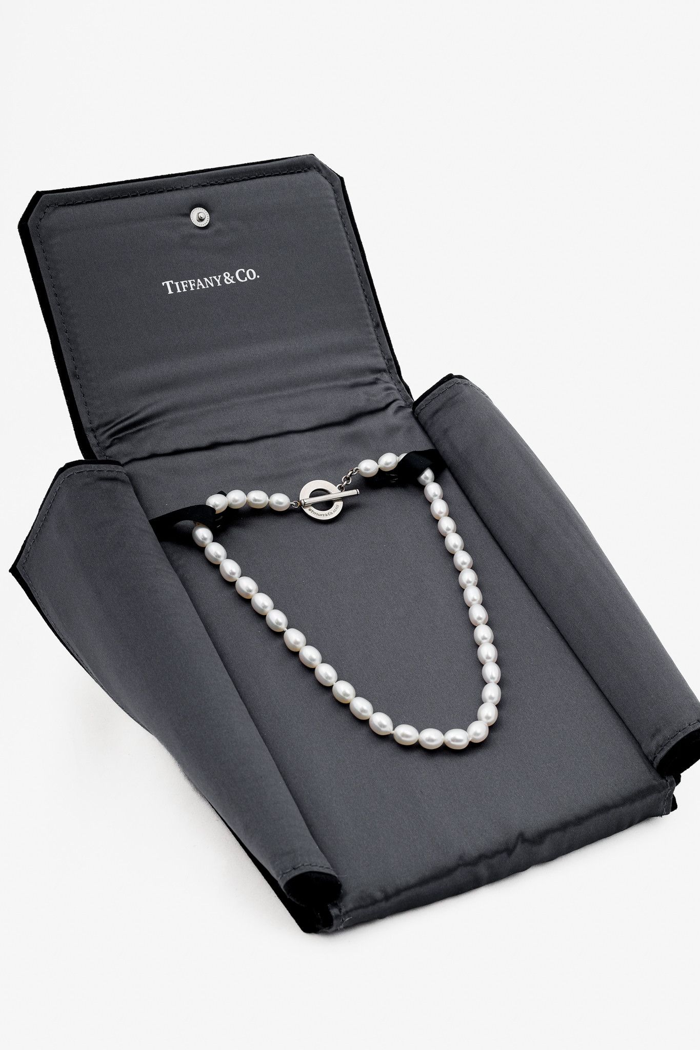 Tiffany & Co. Tiffany and Co. Sterling Silver Pearl Toggle Necklace Size ONE SIZE - 5 Thumbnail