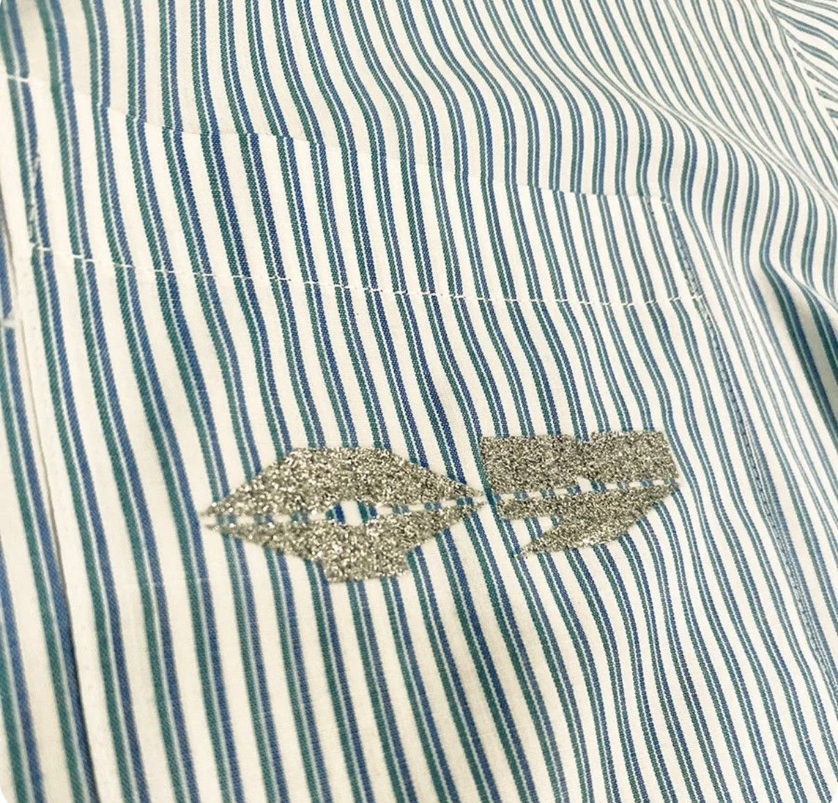 Other ANY7 LAMBO LOGO CHOPD SS DRESS SHIRT - Aqua Size US S / EU 44-46 / 1 - 3 Thumbnail