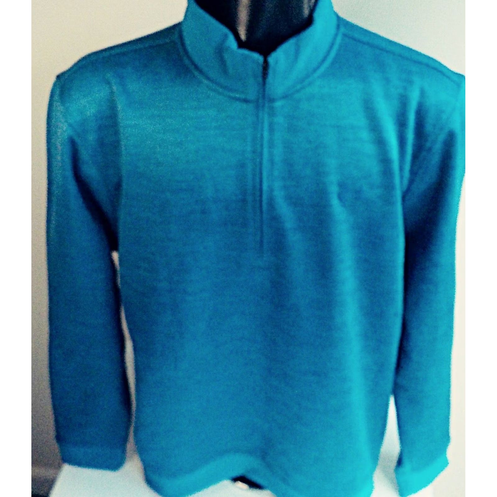 Under Armour Under Armour Coldgear Loose 1/4 Zip Pullover Sweatshirt Teal XL Mens Size US XL / EU 56 / 4 - 2 Thumbnail
