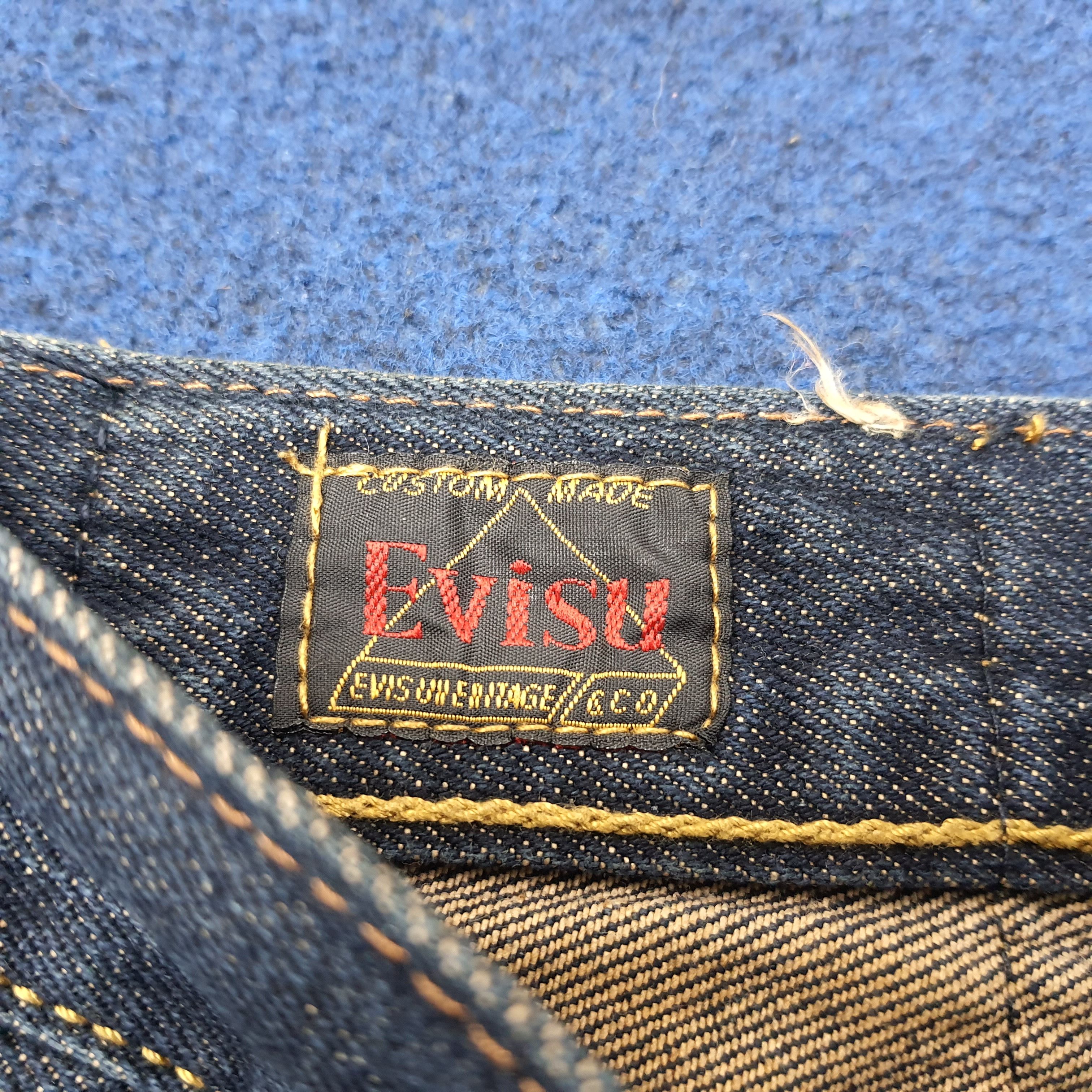 Japanese Brand Vintage Evisu Selvedge Japan Custom Daicock Jeans C244N11 Size US 32 / EU 48 - 7 Thumbnail
