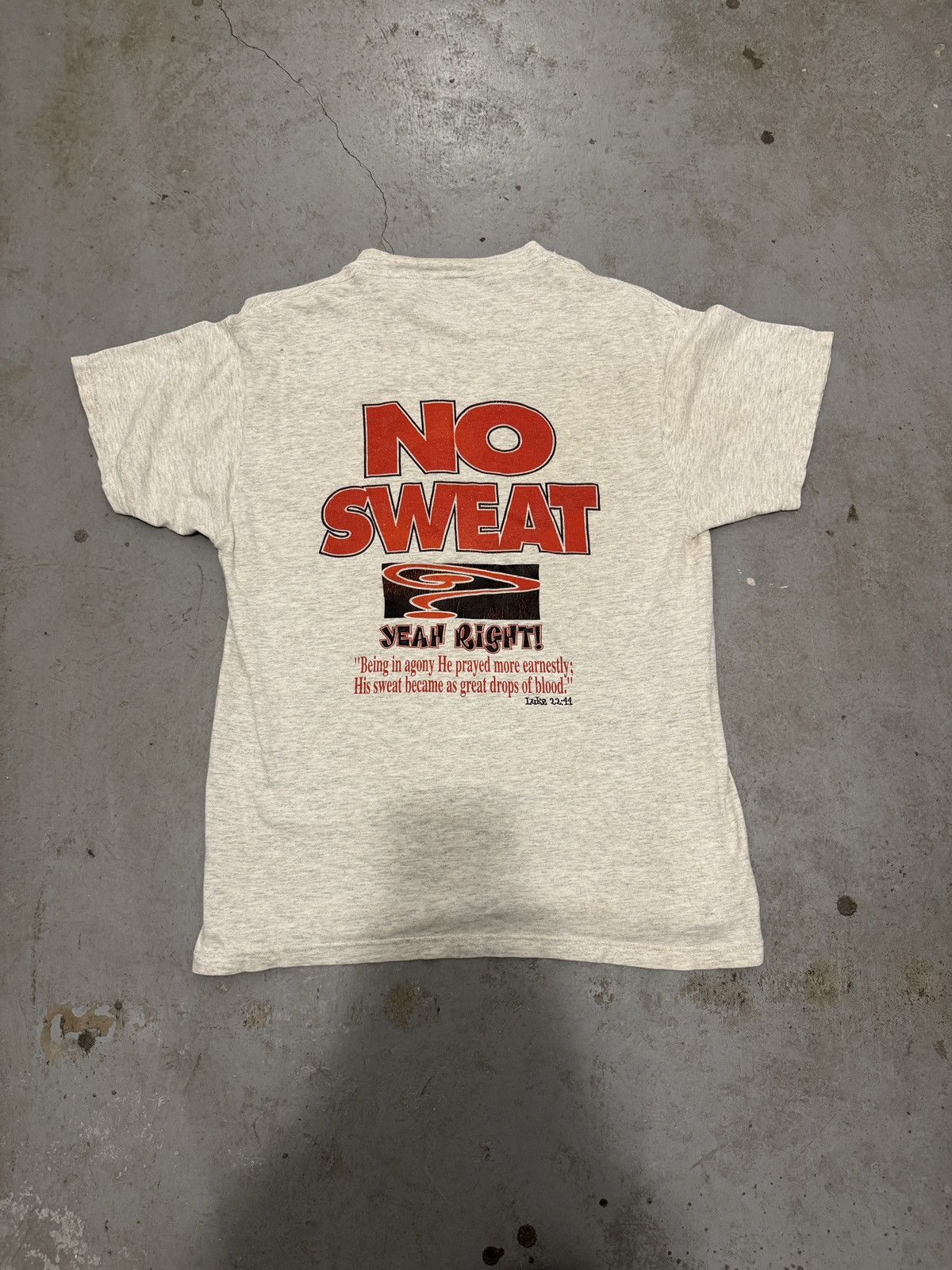 Vintage *RARE* VTG 1995 LORD’S GYM GOD BODYBUILDING NO SWEAT TEE Size US M / EU 48-50 / 2 - 20 Thumbnail