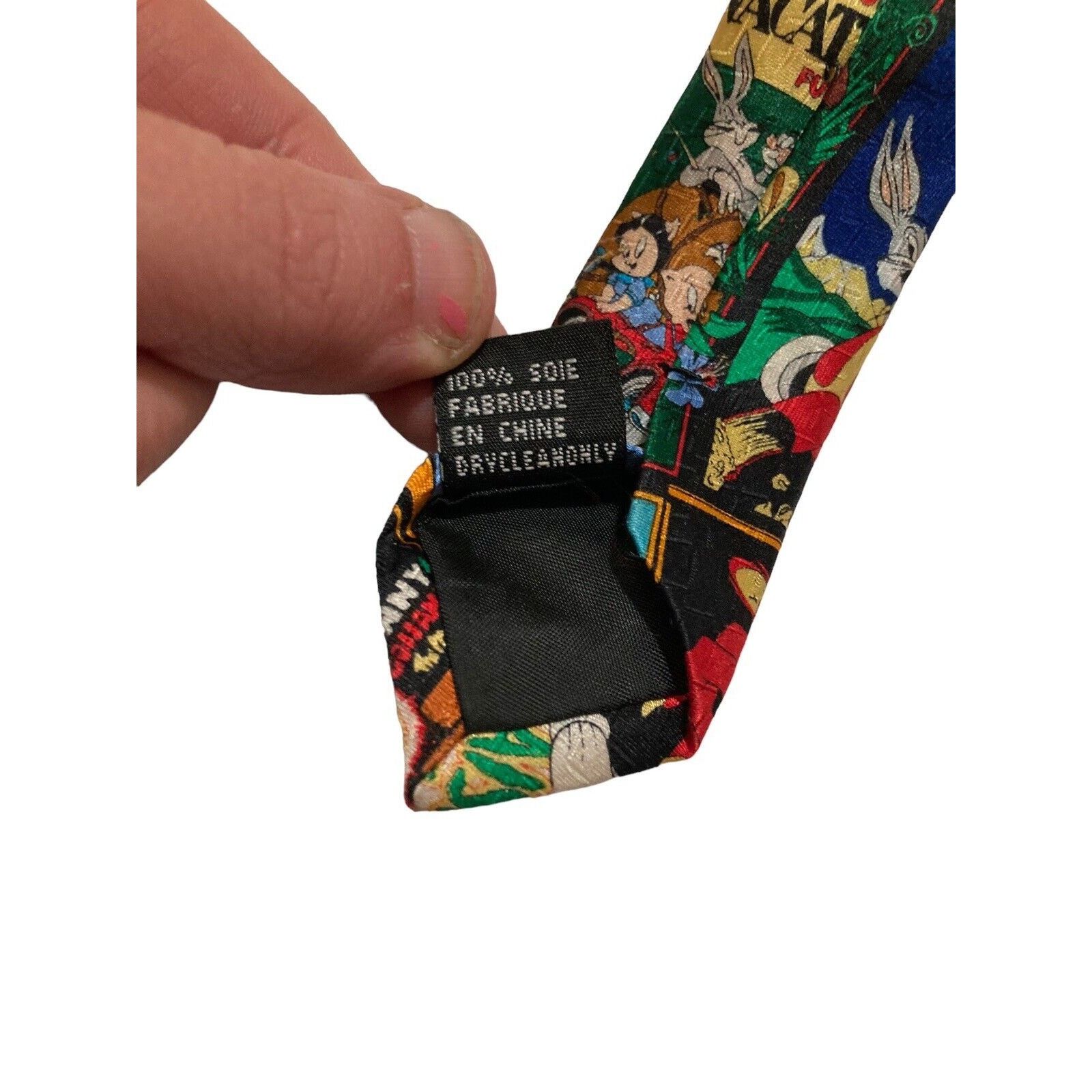 Vintage Looney Tunes Bug Bunny Movie Posters Cartoon Necktie Size ONE SIZE - 7 Thumbnail