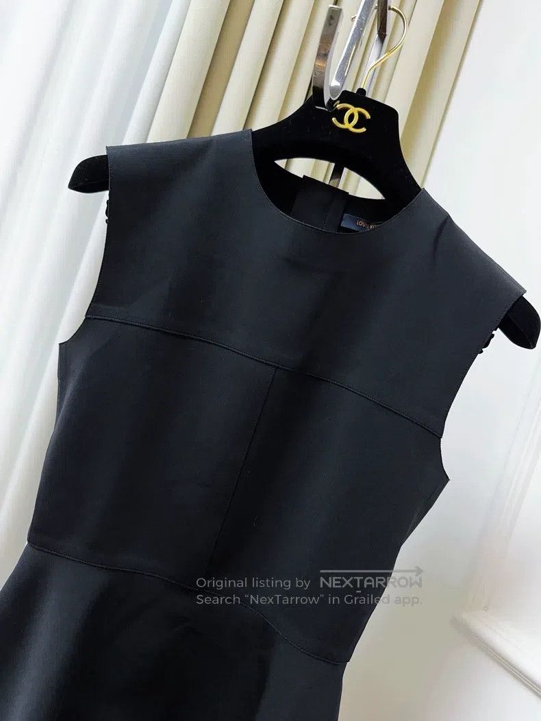 Louis Vuitton Louis Vuitton Old Flower Black Ruffle Irregular Hem Sleeve Size XS / US 0-2 / IT 36-38 - 3 Thumbnail