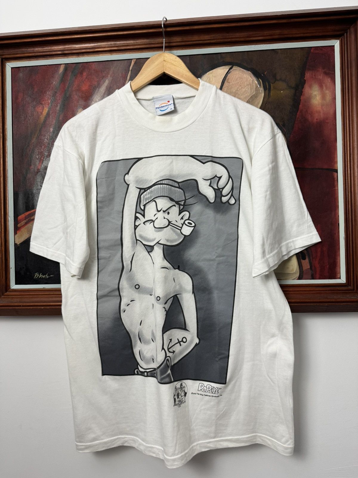 Cartoon Network Vintage 90s Popeye Cartoon Comics Movie Betty Boop Rare Tee Size US M / EU 48-50 / 2 - 1 Thumbnail