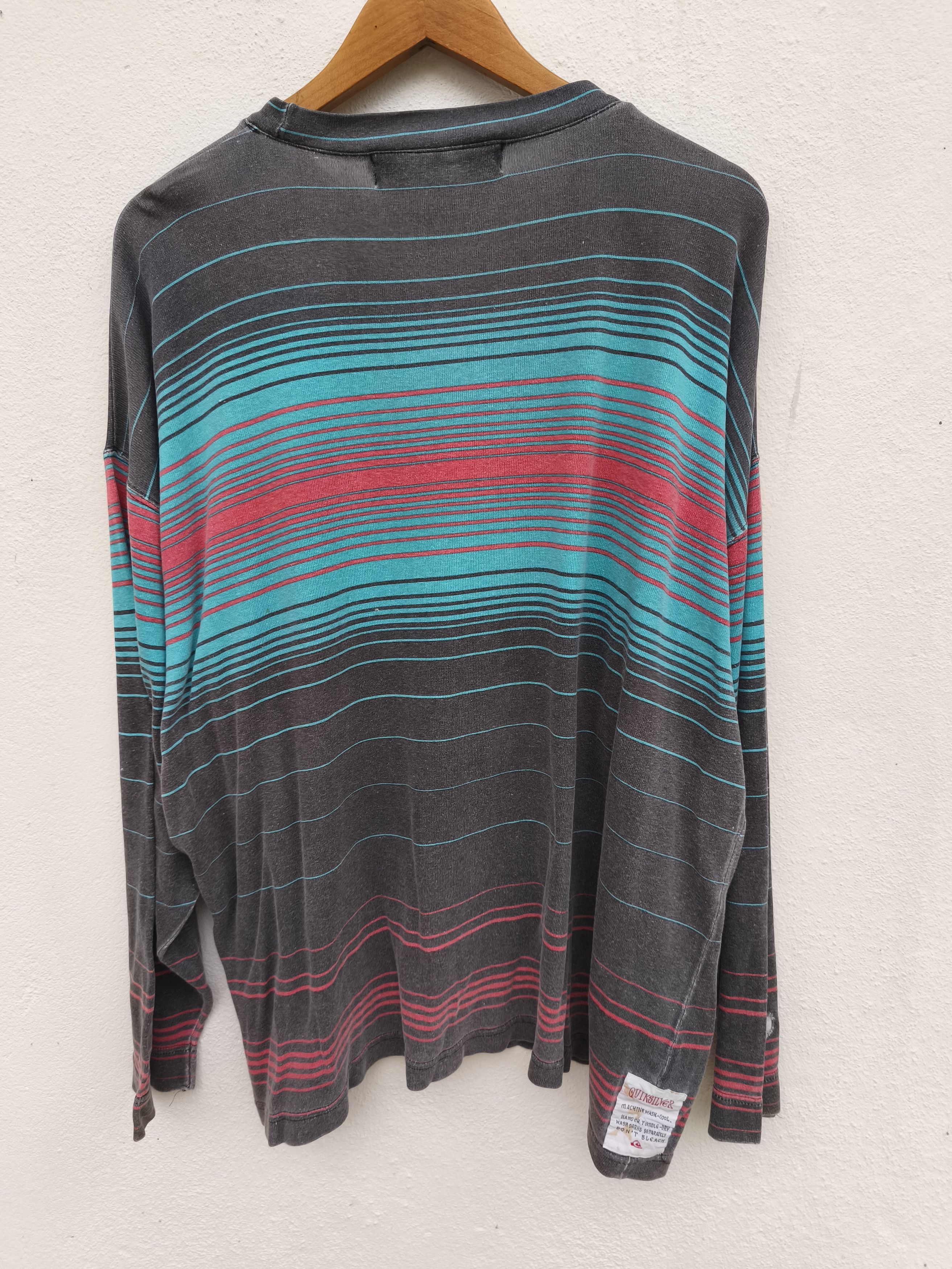 Quiksilver 🔥 Vtg 90s Vintage Quiksilver t shirt long sleeve oversized Size US L / EU 52-54 / 3 - 5 Thumbnail