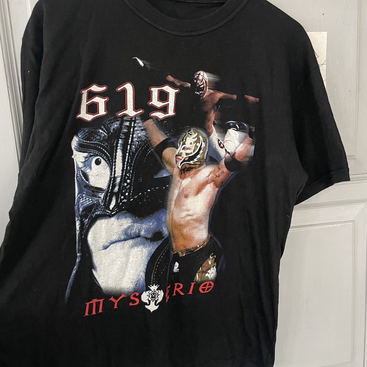 Vintage × WWE Vintage 00’s Rey Mysterio ‘619’ WWE T-shirt retro y2k Size US L / EU 52-54 / 3 - 6 Thumbnail