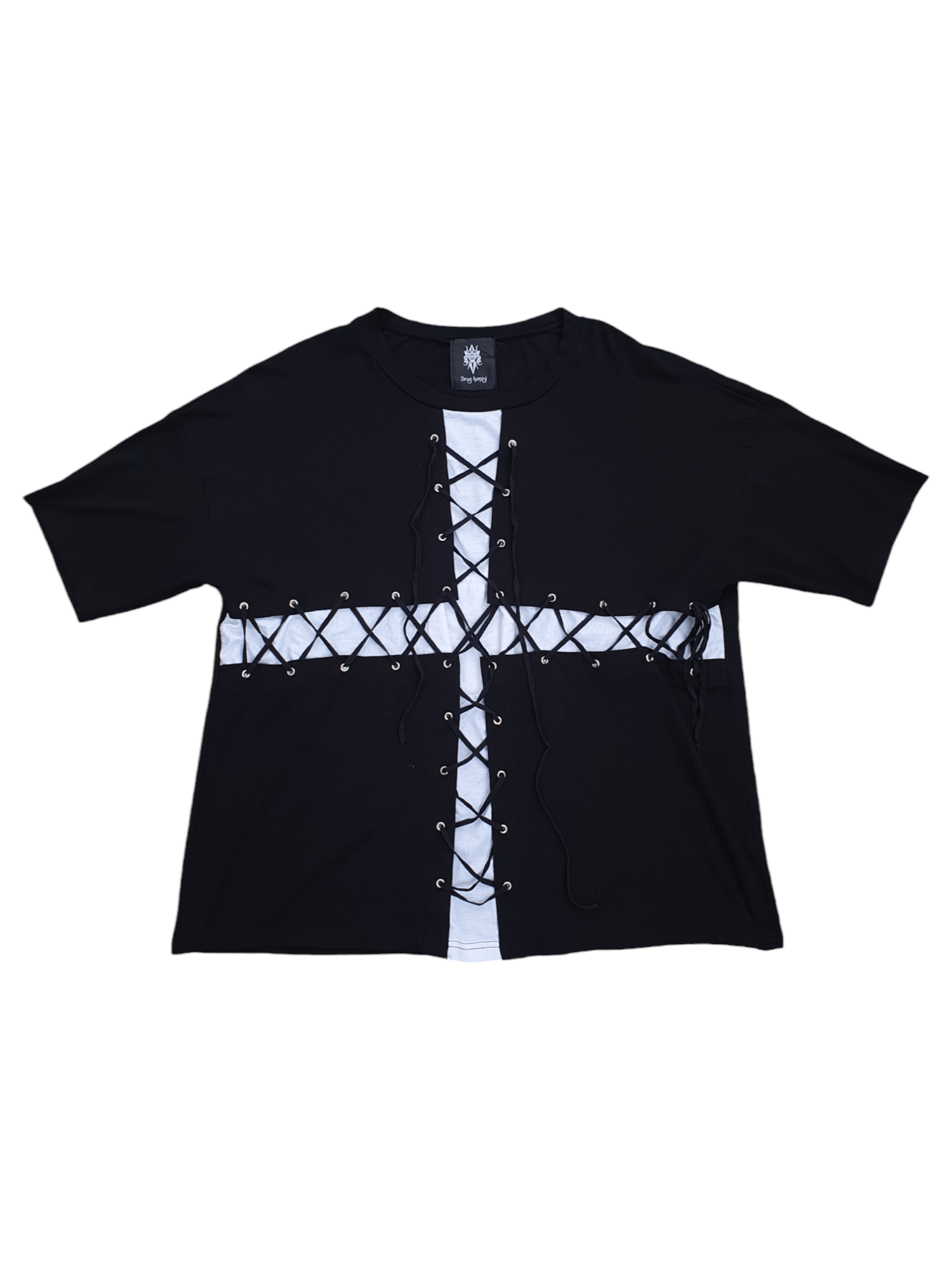 Le Grande Bleu (L.G.B.) LGB Back Cross Ribbed Elongated Tee | Grailed