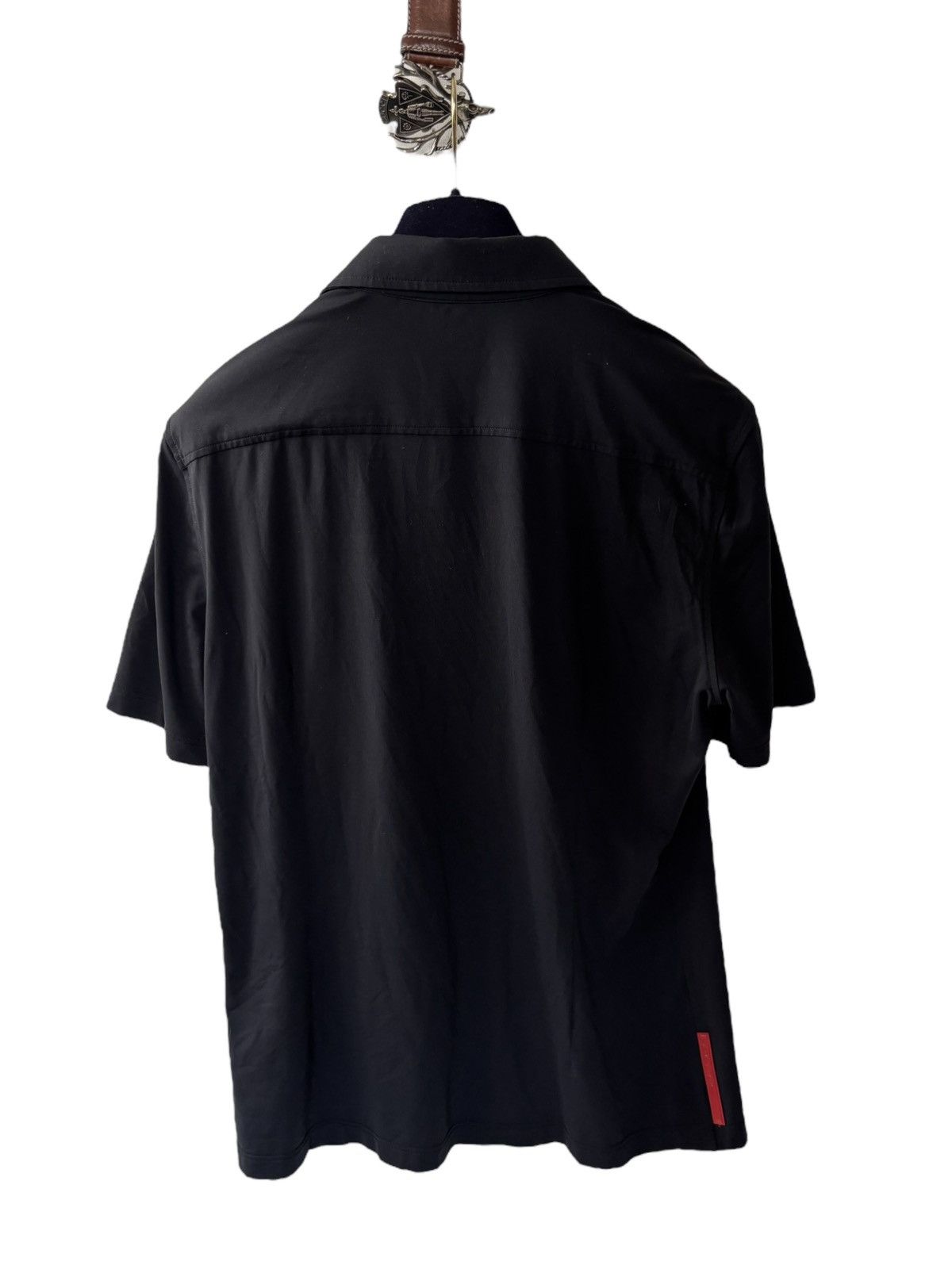 Prada Vintage Prada Nylon Overshirt Size US XL / EU 56 / 4 - 2 Thumbnail
