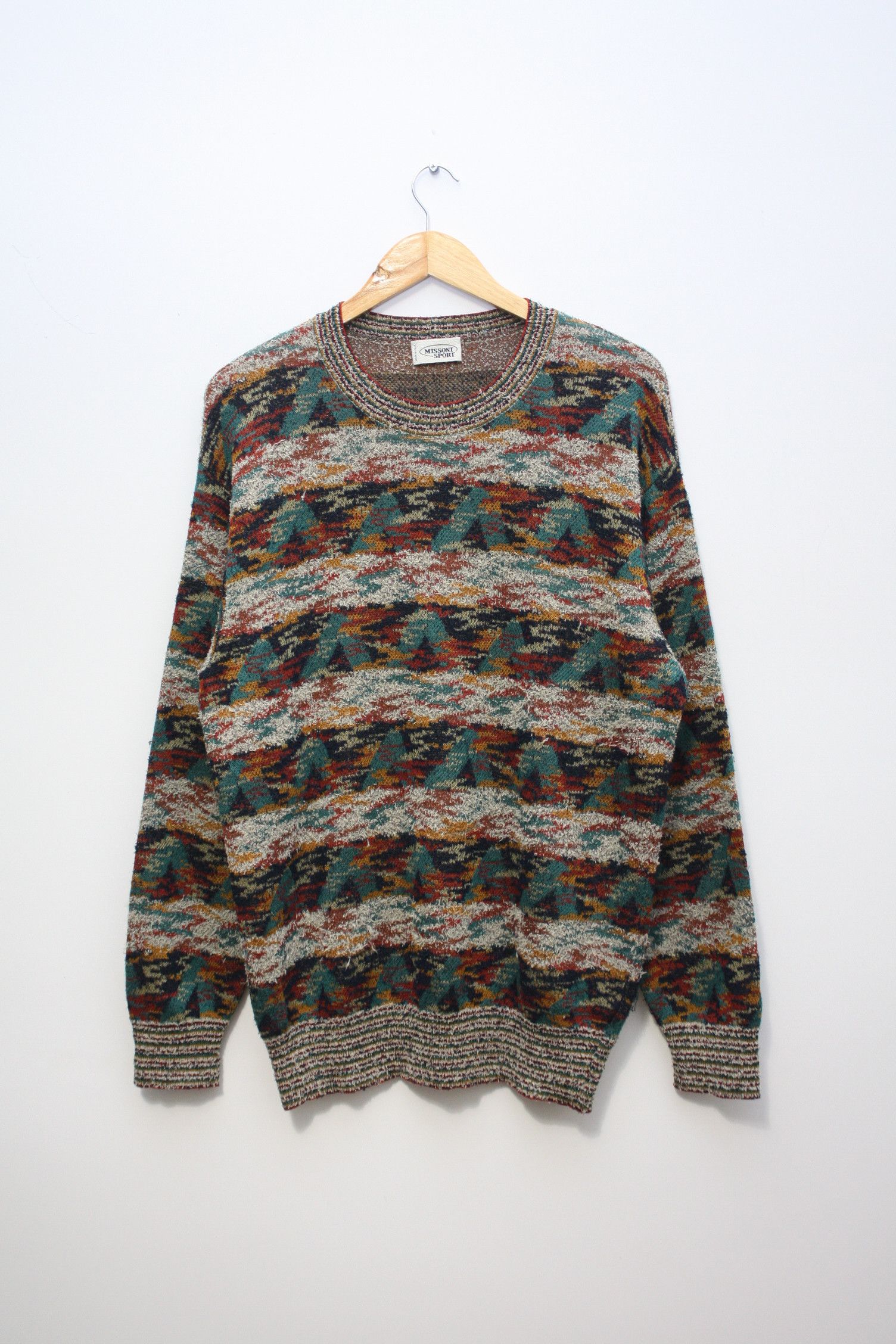 Missoni Missoni Sport Multicolor Abstract Sweater Made In Italy 50 Size US M / EU 48-50 / 2 - 1 Thumbnail