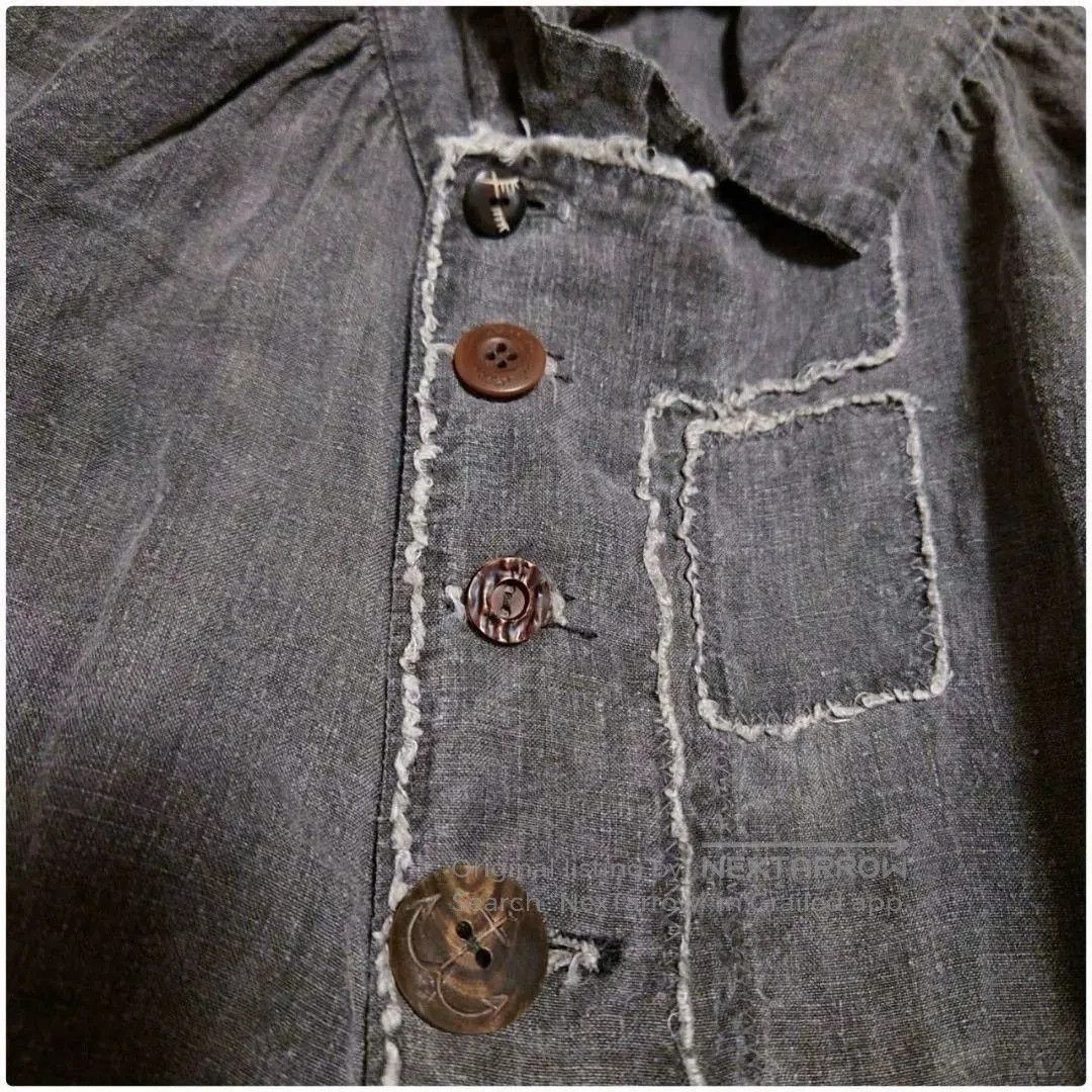 Japanese Brand Japanese Antique Boro Linen Smock Shirt. Size US M / EU 48-50 / 2 - 4 Thumbnail