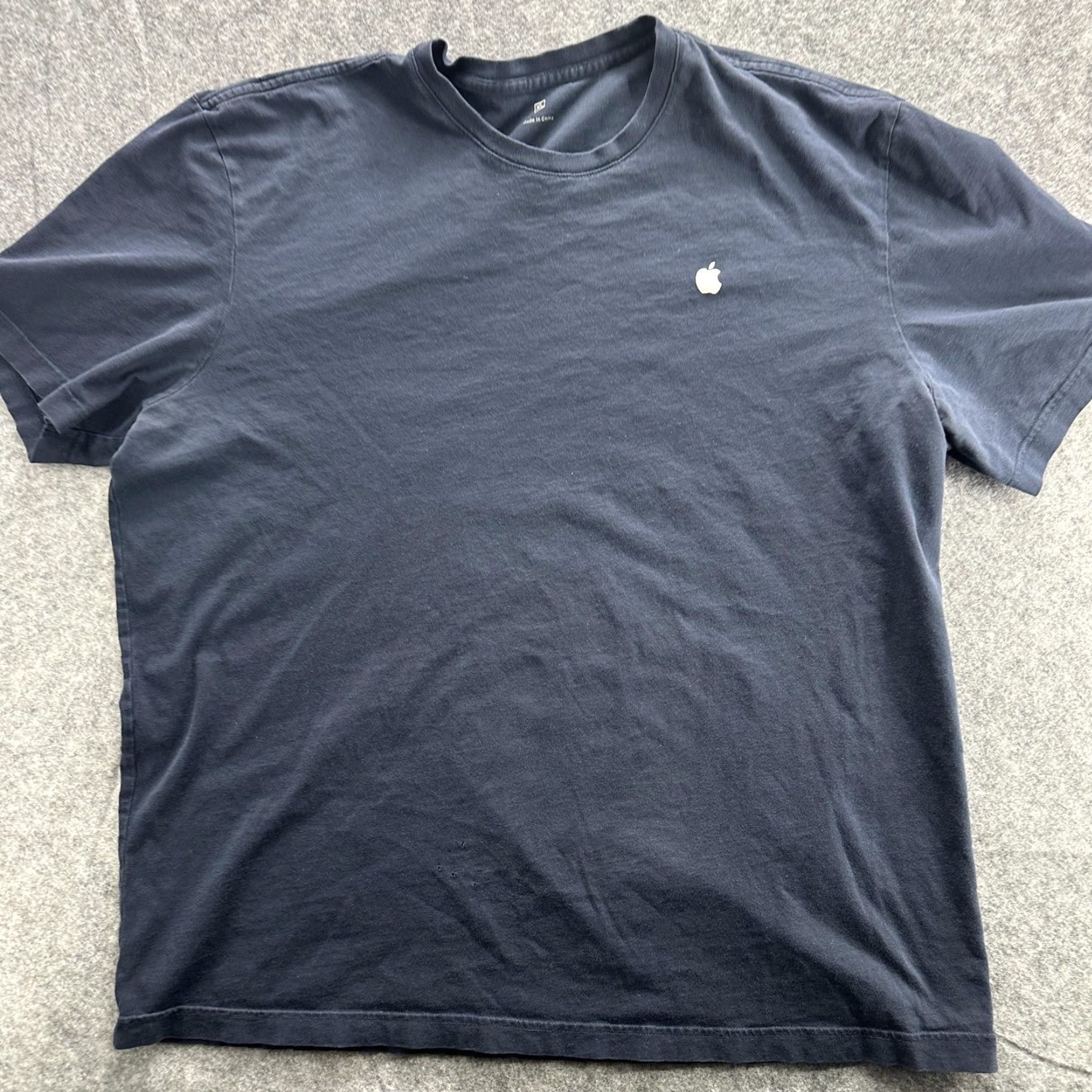 Apple VINTAGE APPLE Shirt Mens XL Black Employee Logo Tee T-Shirt Classic Crew Cotton Workwear Size US XL / EU 56 / 4 - 3 Thumbnail