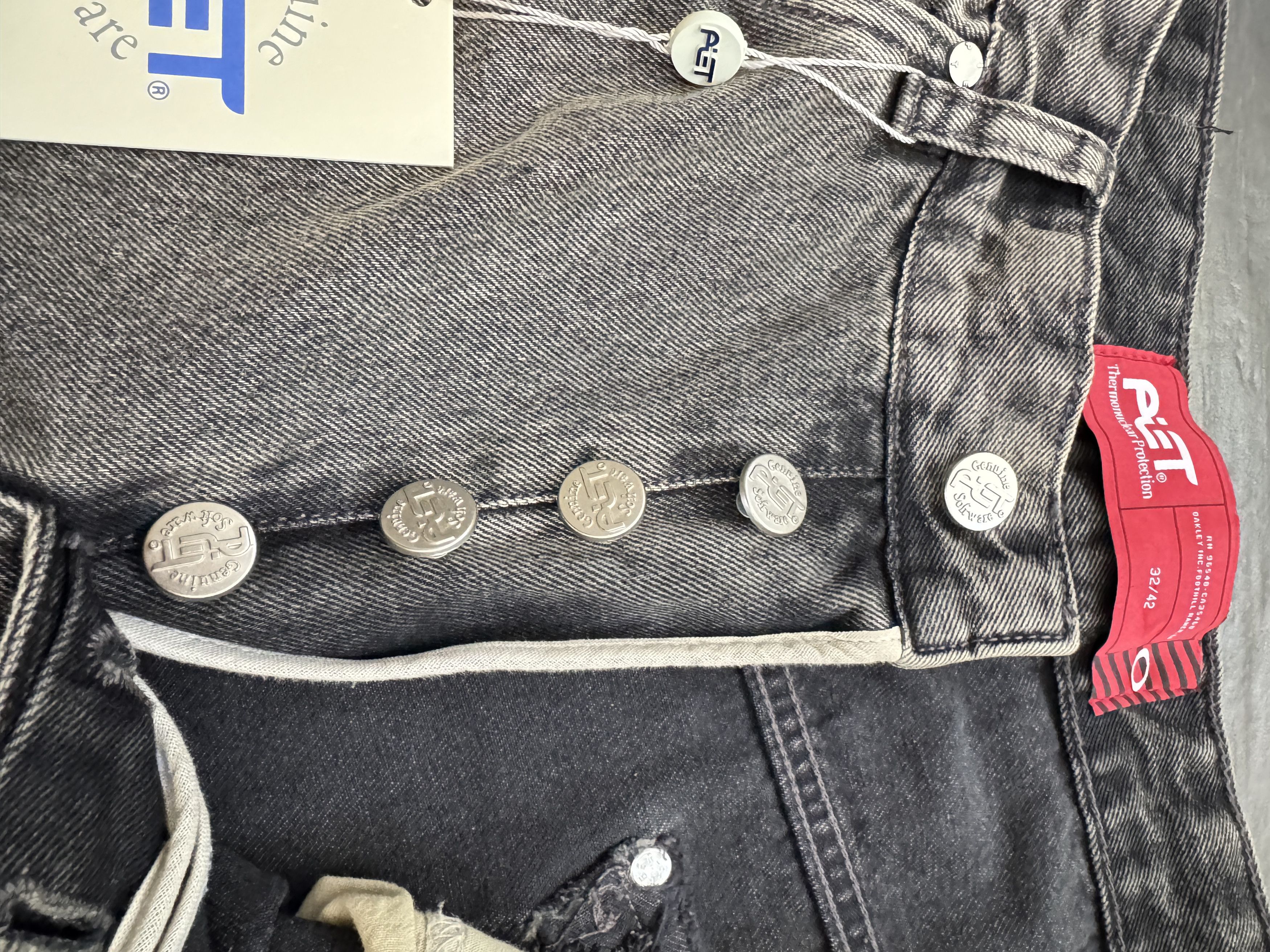 Oakley × PIET Piet Oakley Industrial Carpenter Denim Jeans Black Gray Size US 32 / EU 48 - 8 Thumbnail