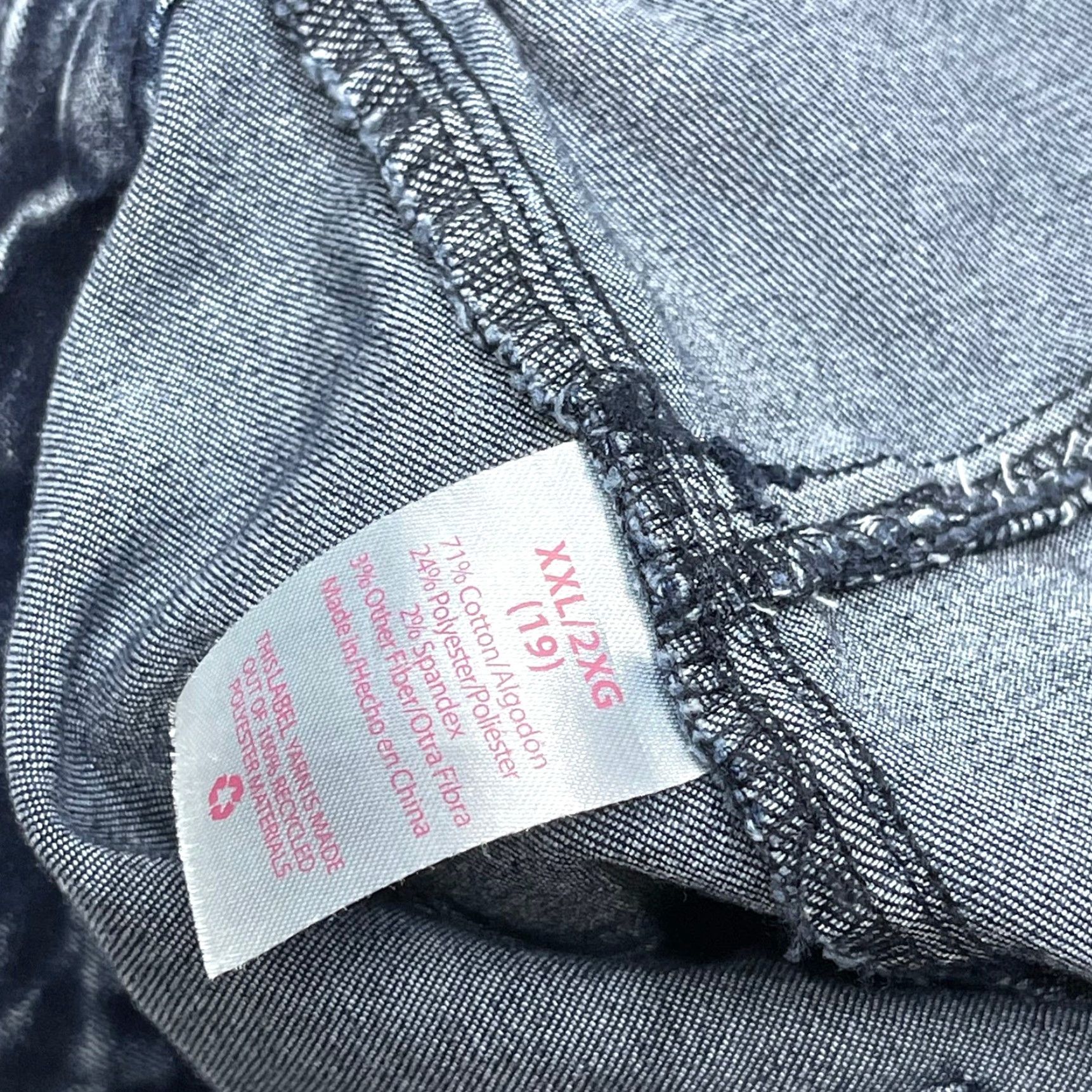 Vintage NOBO Jeans Women Juniors Size 19 High Rise Skinny Pull On Acid Wash Blue Denim 28in Inseam Pockets Vintage: No Size 24" / US 00 / IT 34 - 4 Thumbnail