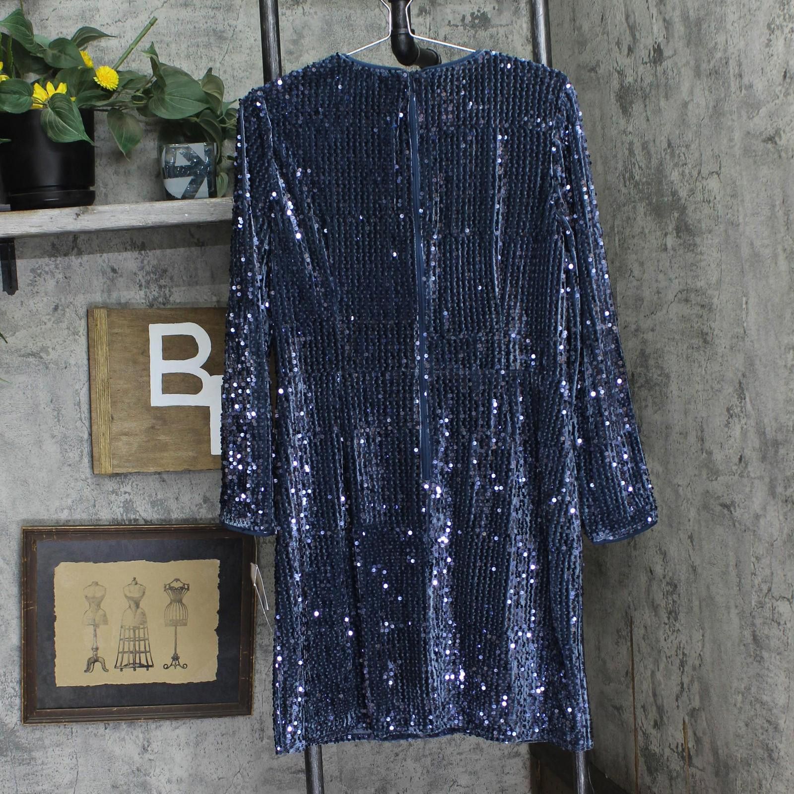 Other Nwt Donna Morgan Event Occasion Cocktail Dark Blue Gray 16 Size XXL / US 16-18 / IT 52-54 - 2 Thumbnail