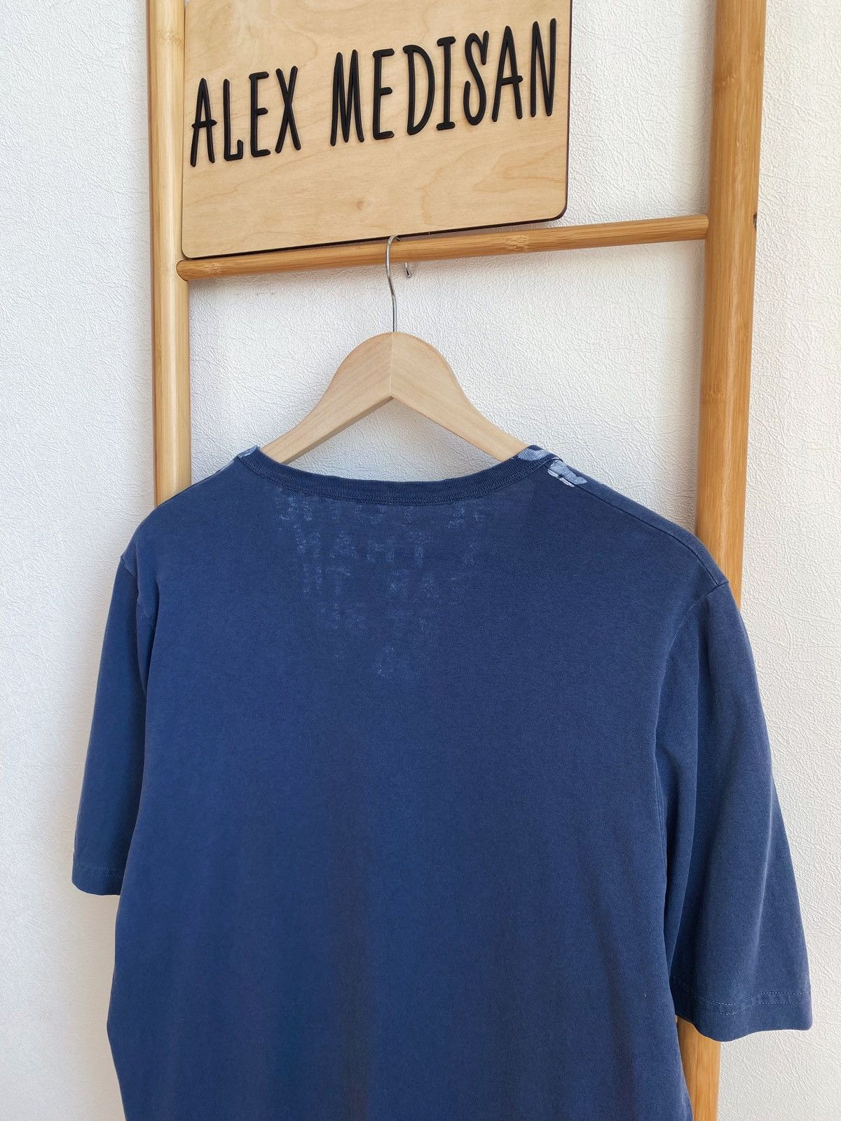 Maison Margiela MAISON MARTIN MARGIELA AIDS garment dyed v- neck t-shirt Size US L / EU 52-54 / 3 - 14 Thumbnail