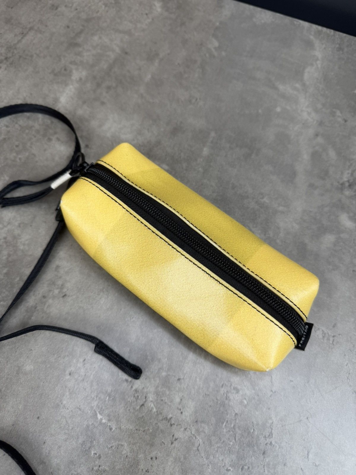 Freitag FREITAG Small Crossbody Pouch Yellow Recycled Tarp Mini Bag Size ONE SIZE - 2 Thumbnail