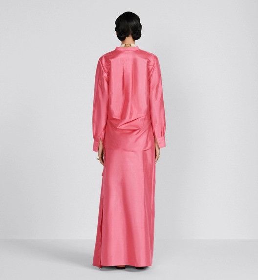 Dior o1w1db10824 Long Wrap Skirt in Pink Size 30" / US 8 / IT 44 - 6 Thumbnail