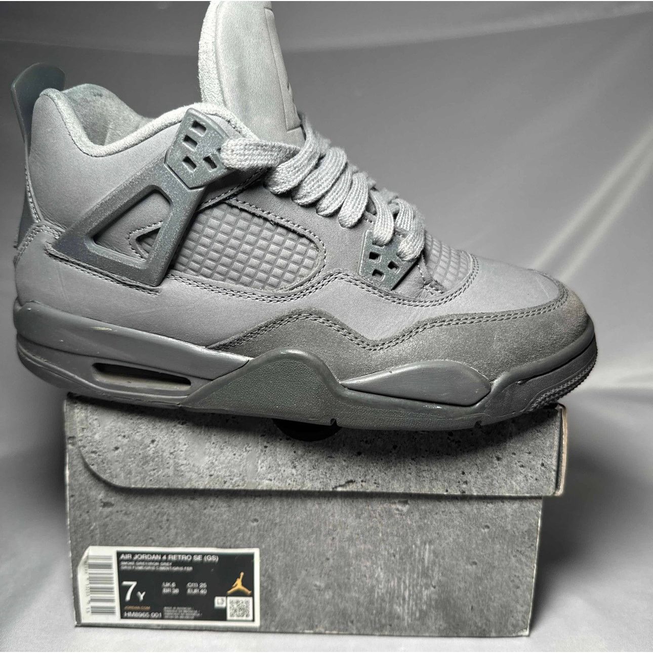 Jordan Brand × Nike Size 7 Nike Air Jordan 4 Retro SE GS Wet Cement Men's Shoes Size US 7 / EU 40 - 1 Thumbnail