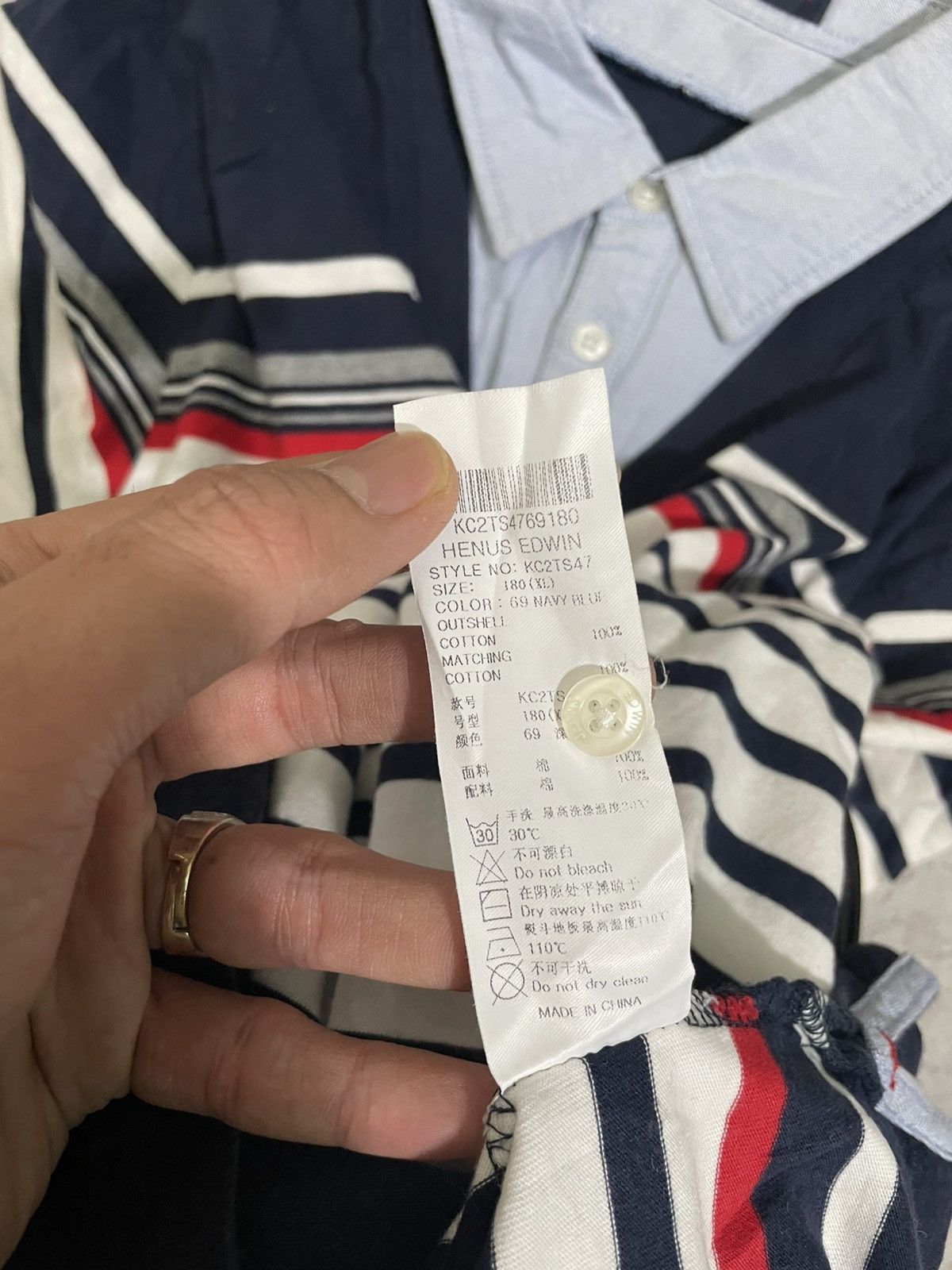 Japanese Brand Henus edwin doube layer Size US L / EU 52-54 / 3 - 6 Thumbnail