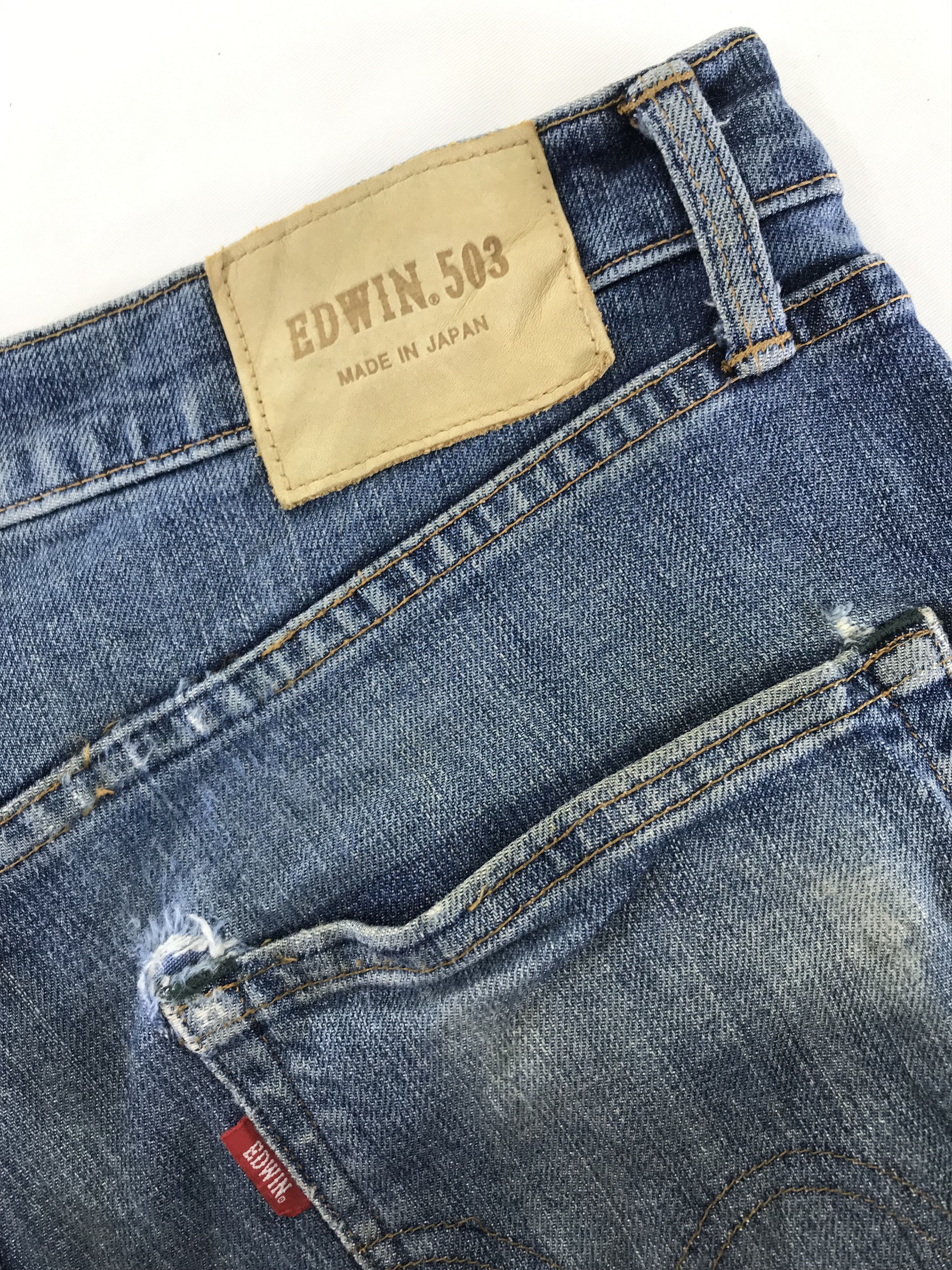 Edwin Vintage Edwin 503 Blue Wash Jeans Size US 34 / EU 50 - 12 Thumbnail