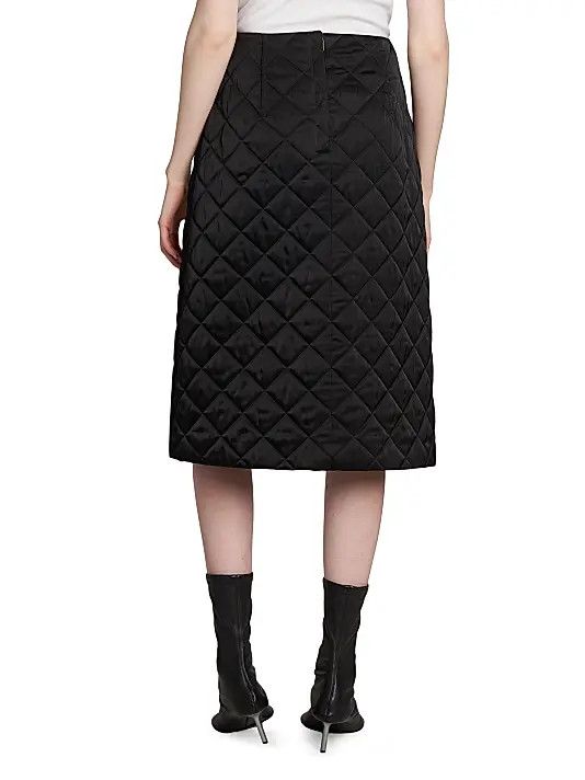 Jil Sander o1y1025 Midi Skirt in Black Size 27" / US 4 / IT 40 - 3 Thumbnail