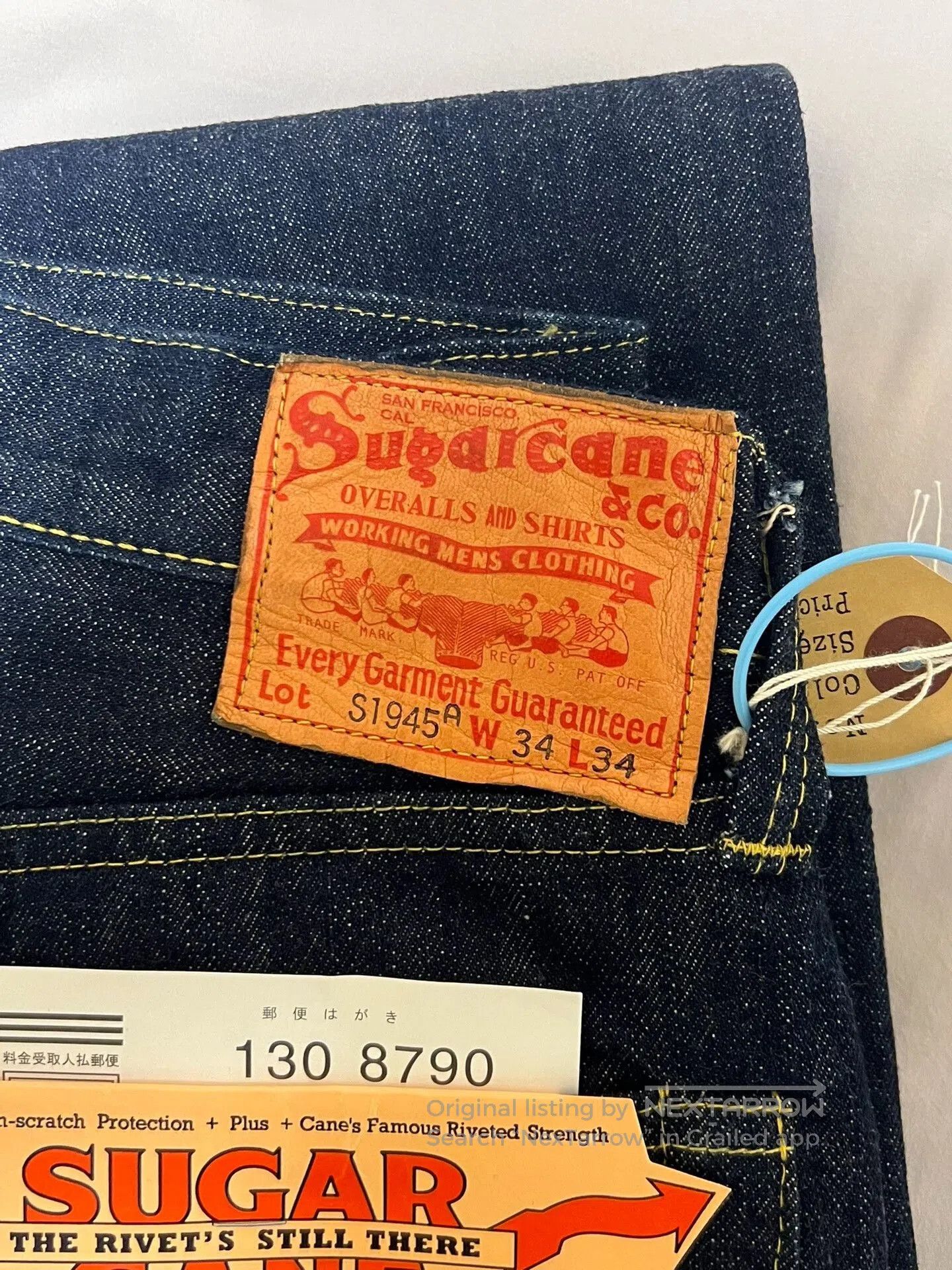 Sugar Cane Sugar Cane 1945 Straight Denim Jeans. Size US 34 / EU 50 - 3 Thumbnail
