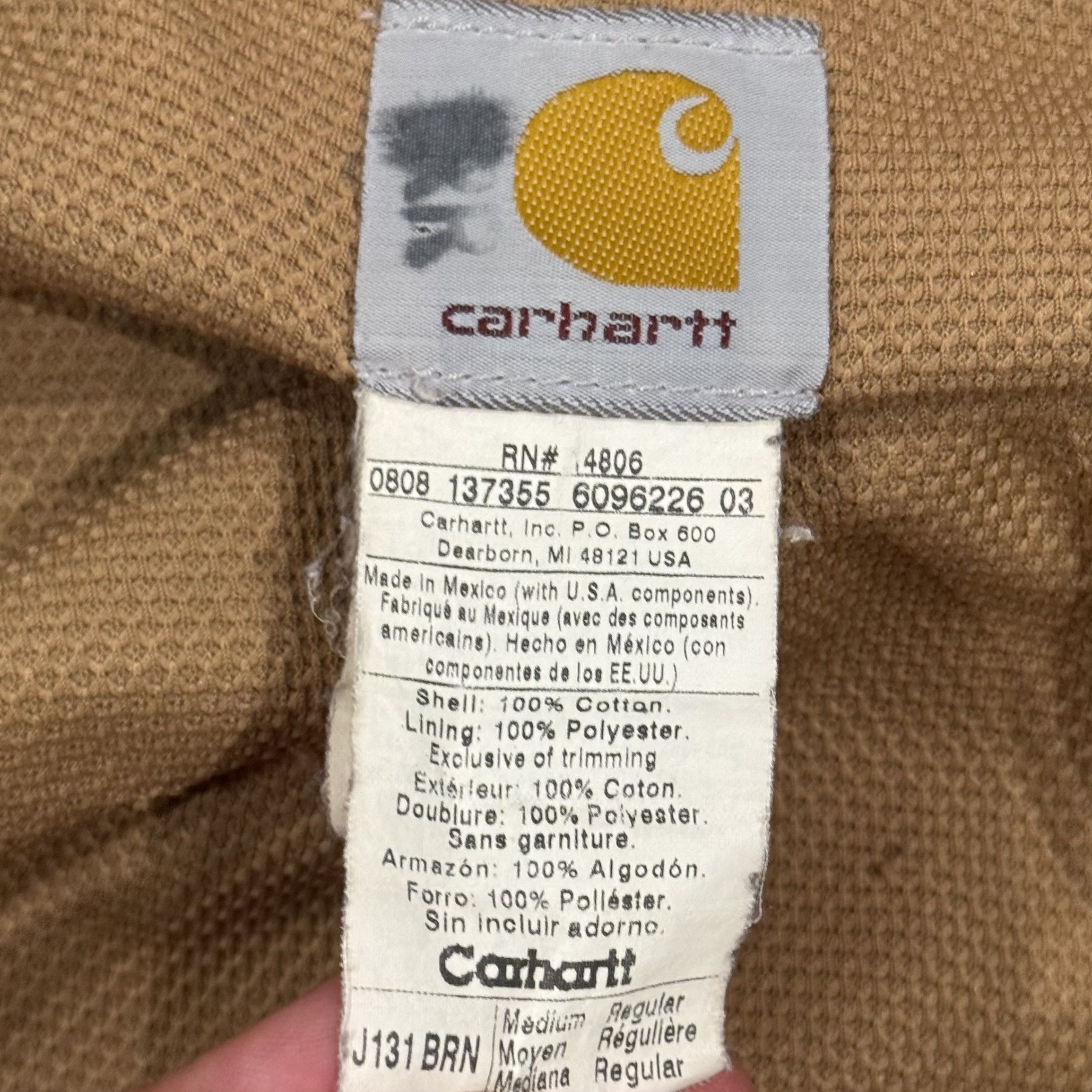 Carhartt Carhartt Men's Tan and Brown Jacket Size US M / EU 48-50 / 2 - 3 Thumbnail