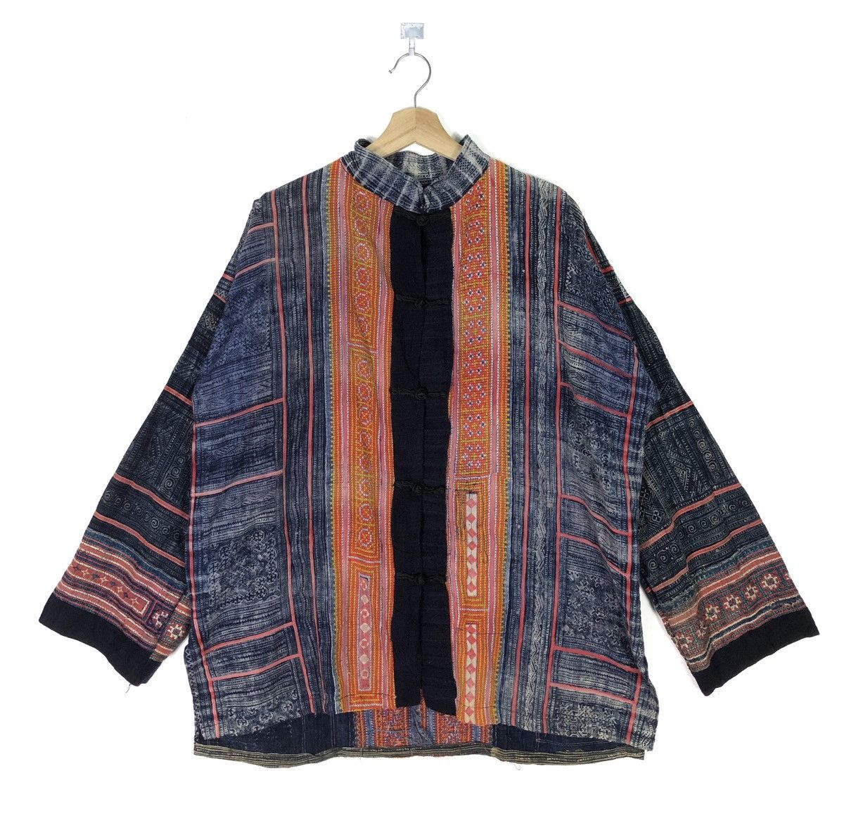 VINTAGE BOHO STYLE EMBROIDERY PATCHWORK HANDMADE JACKET