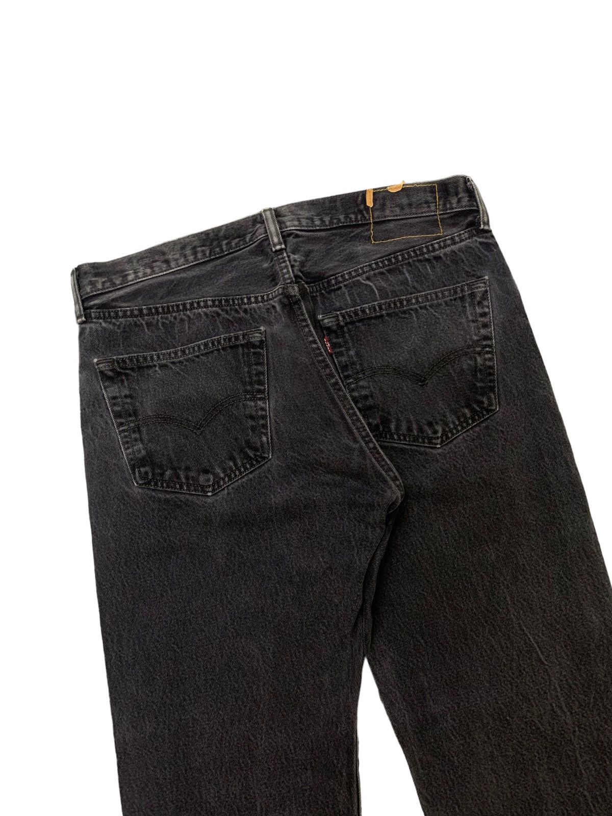 LVC × Levi's × Vintage Vintage Levis 501 faded super black distressed jeans pants Size US 34 / EU 50 - 8 Thumbnail