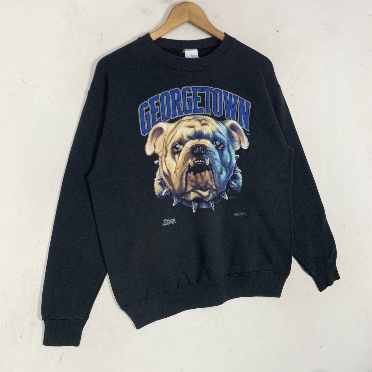 Vintage Vintage Salem Georgetown University Bull Dog Sweatshirt Size US M / EU 48-50 / 2 - 2 Thumbnail