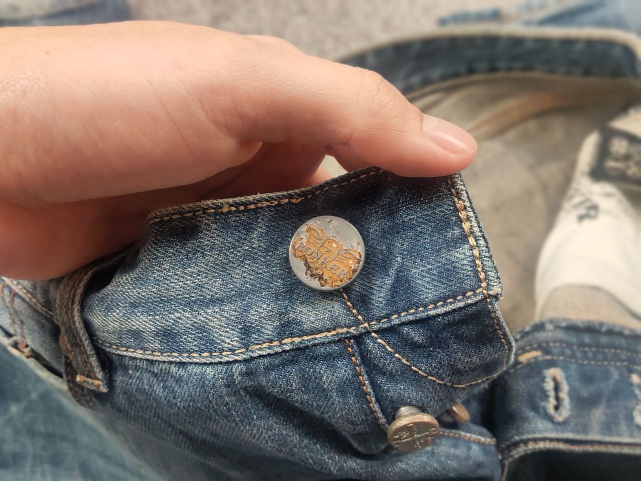 THE ROKKER COMPANY The Rokker Company Faded Denim selvedge Jeans Vintage Style Size US 34 / EU 50 - 18 Thumbnail