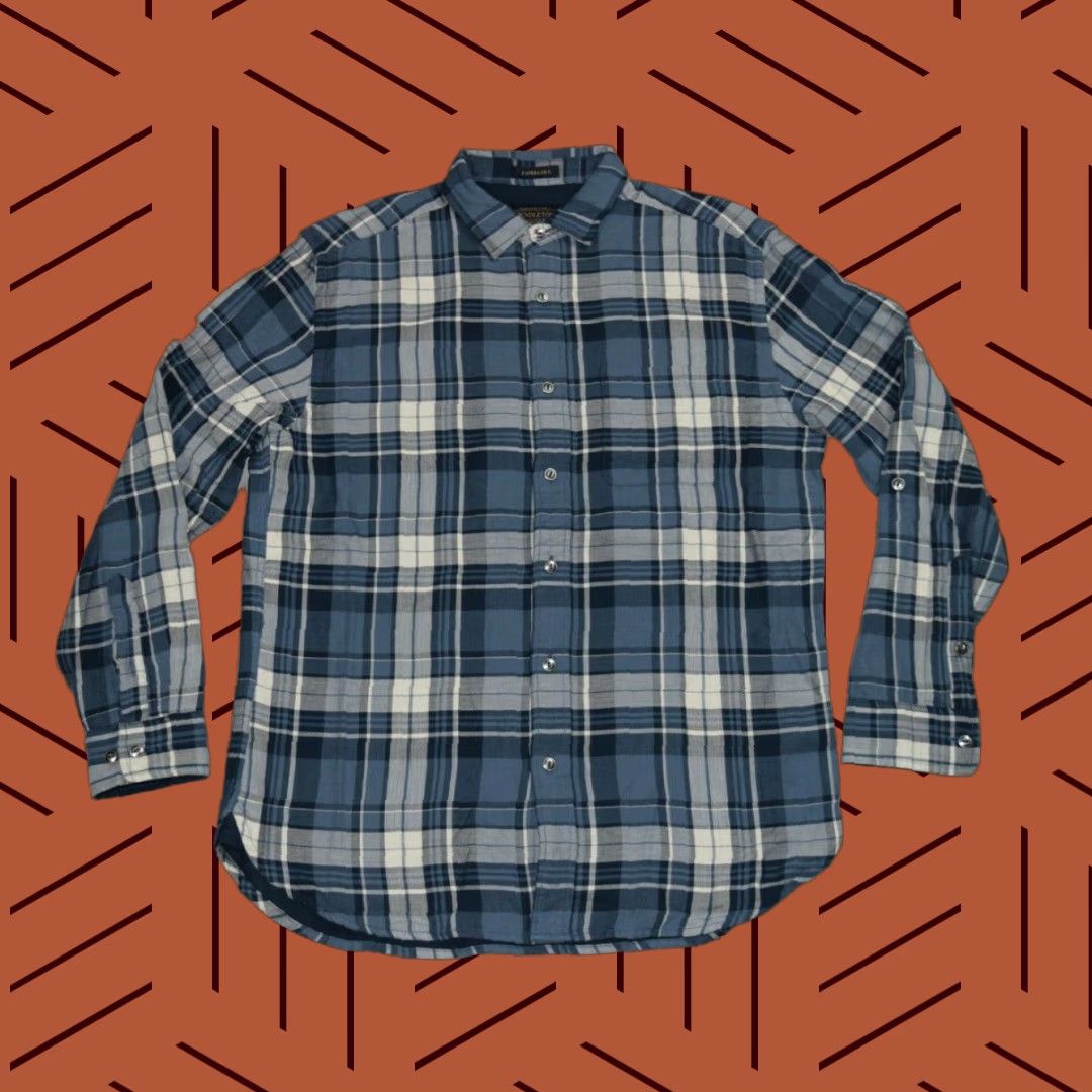 Pendleton Pendleton Shirt Plaid Flannel Blue White Multicolor M Mens Cotton Pocket Button-Up Outdoors Regular Size US M / EU 48-50 / 2 - 1 Thumbnail