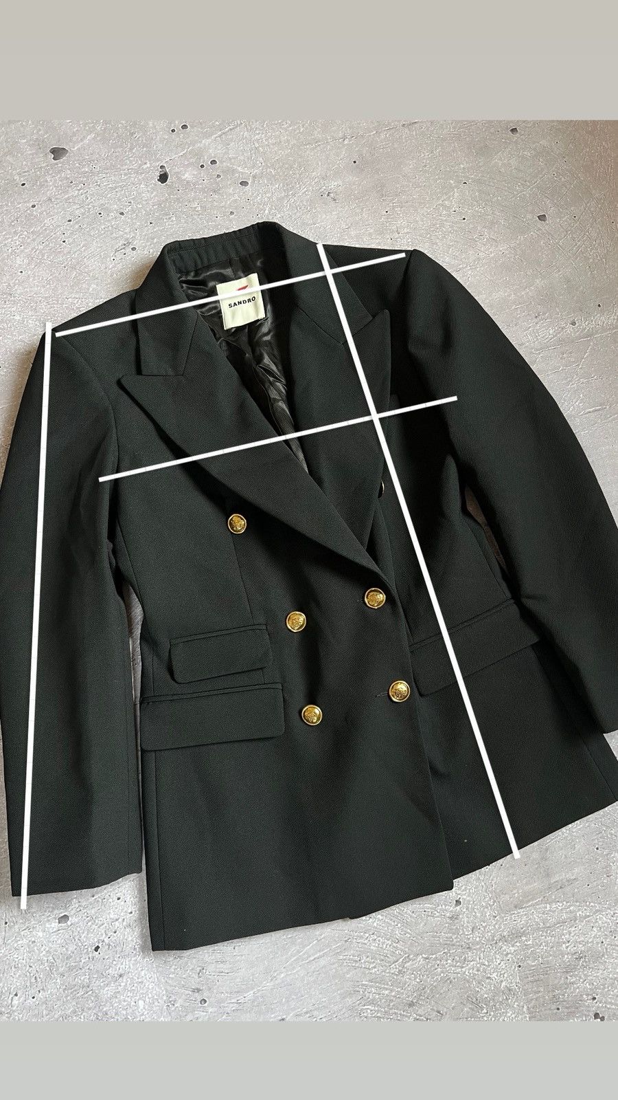 Sandro Rare Blazer Sandro Women Black Size 36 Size M / US 6-8 / IT 42-44 - 2 Thumbnail