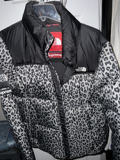 Supreme tnf leopard on sale jacket