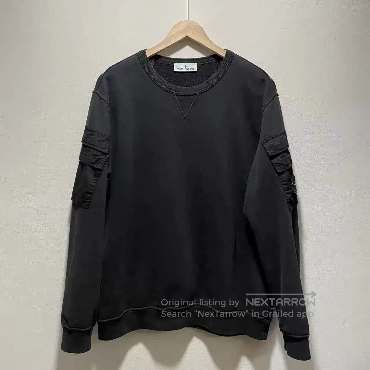 Stone Island Black Long Sleeve Sweatshirt with Cargo Pockets. Size US XXL / EU 58 / 5 - 1 Thumbnail
