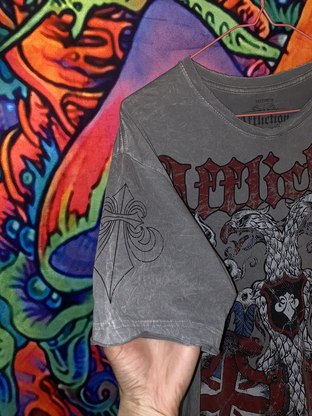 Affliction Avant garde Big Logo Affliction Made in USA T-shirt grey Size US M / EU 48-50 / 2 - 4 Thumbnail