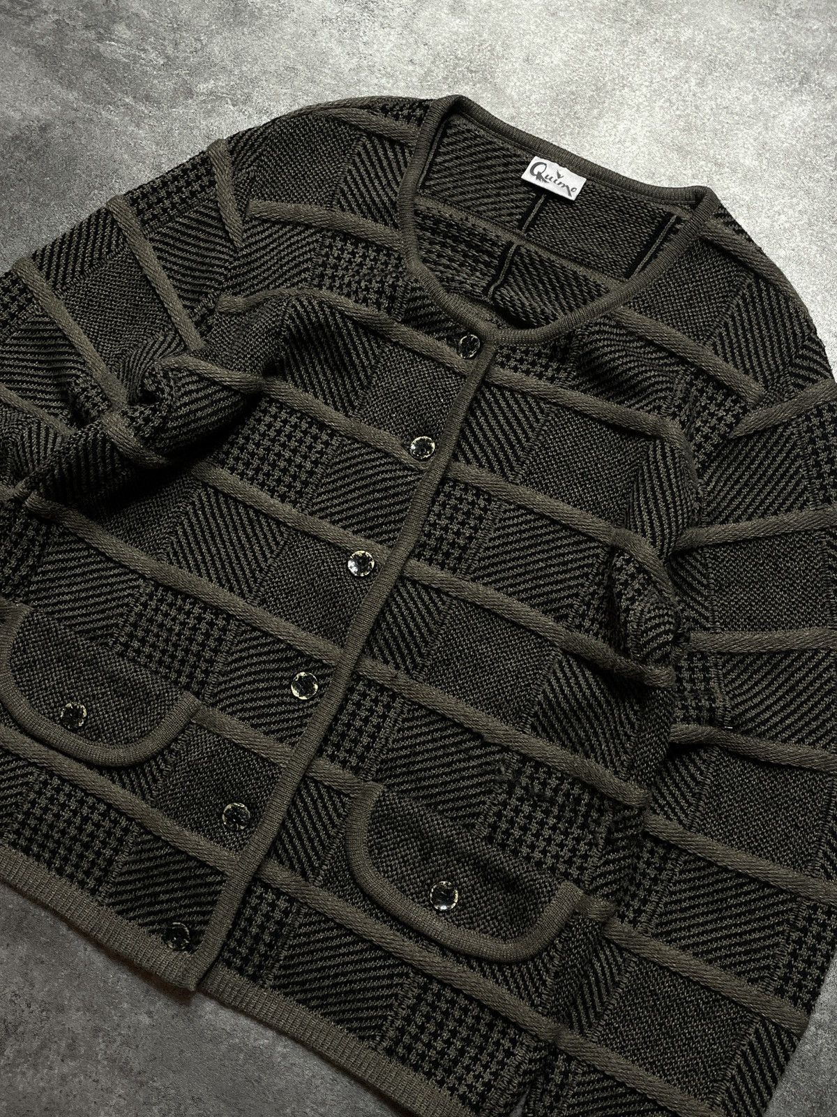 Coogi 🔥RARE🔥Vintage 90s Wool Coogi Cardigan Thick Cozy Knitwear Size M / US 6-8 / IT 42-44 - 4 Thumbnail