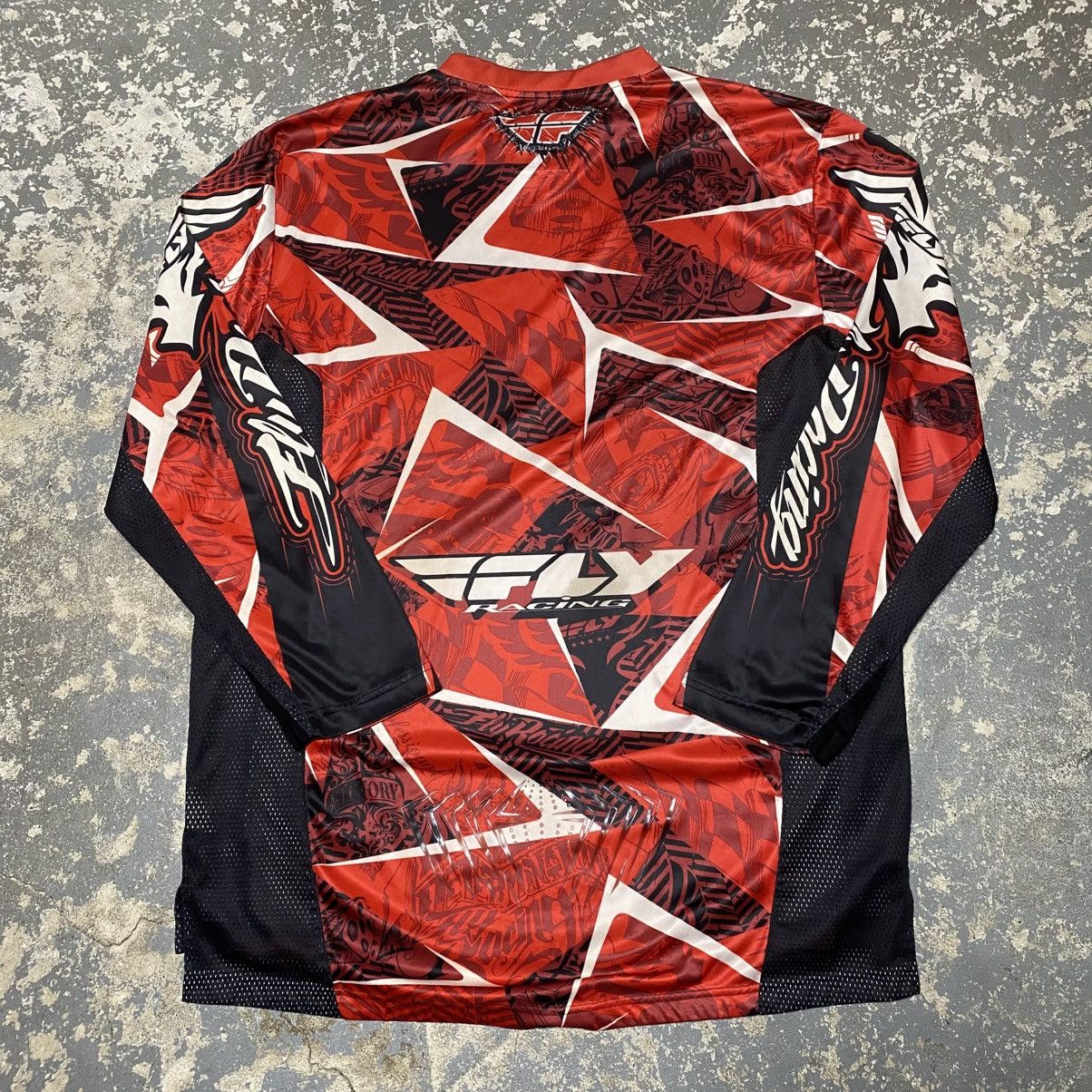 Fox Racing × Vintage Vintage Fly Racing Motor-cross Jersey Long Sleeve Tshirt Size US XL / EU 56 / 4 - 7 Thumbnail