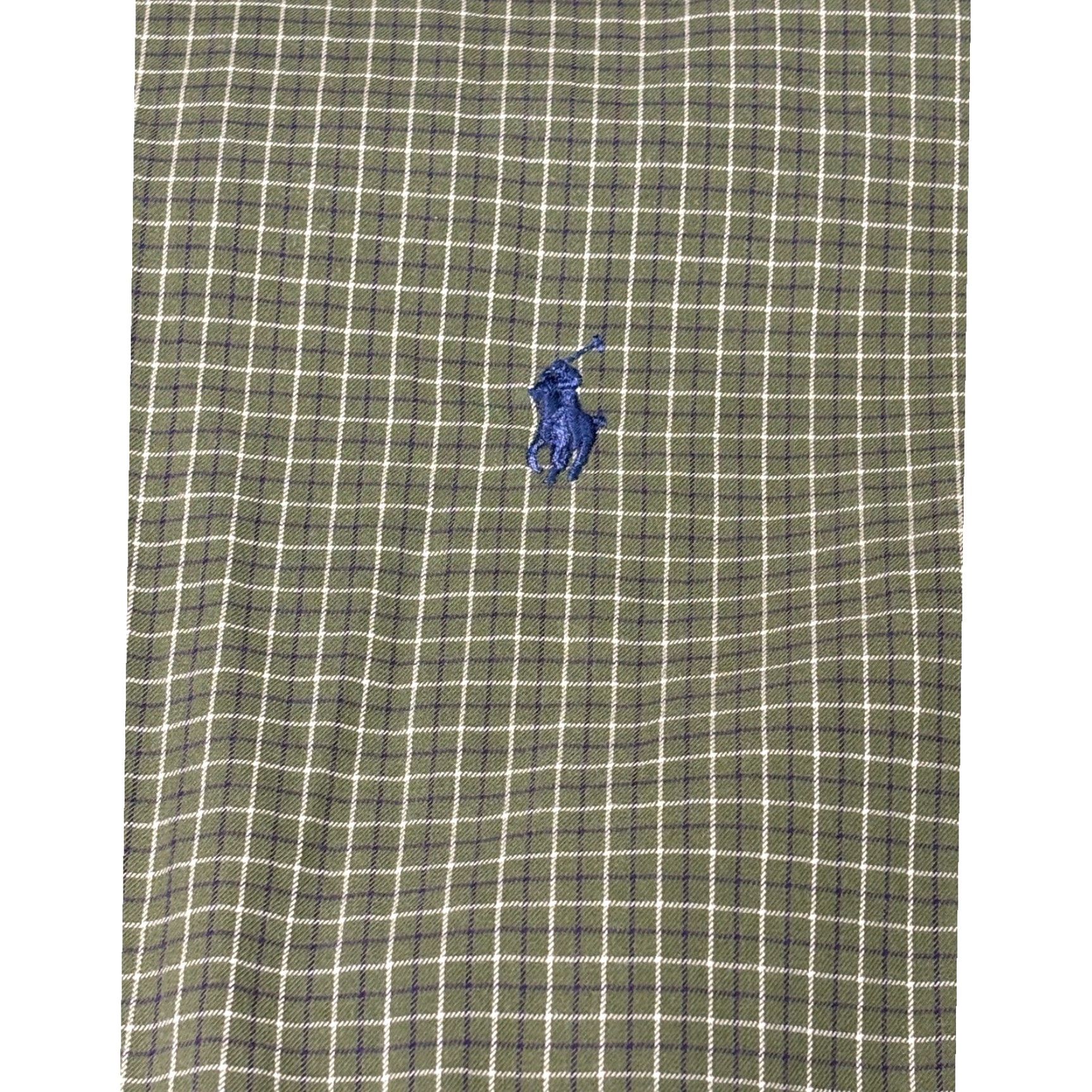 Ralph Lauren Ralph Lauren Button-Up Shirt Men Large Green White Navy Plaid Check Classic Fit with Pockets Size US L / EU 52-54 / 3 - 2 Thumbnail