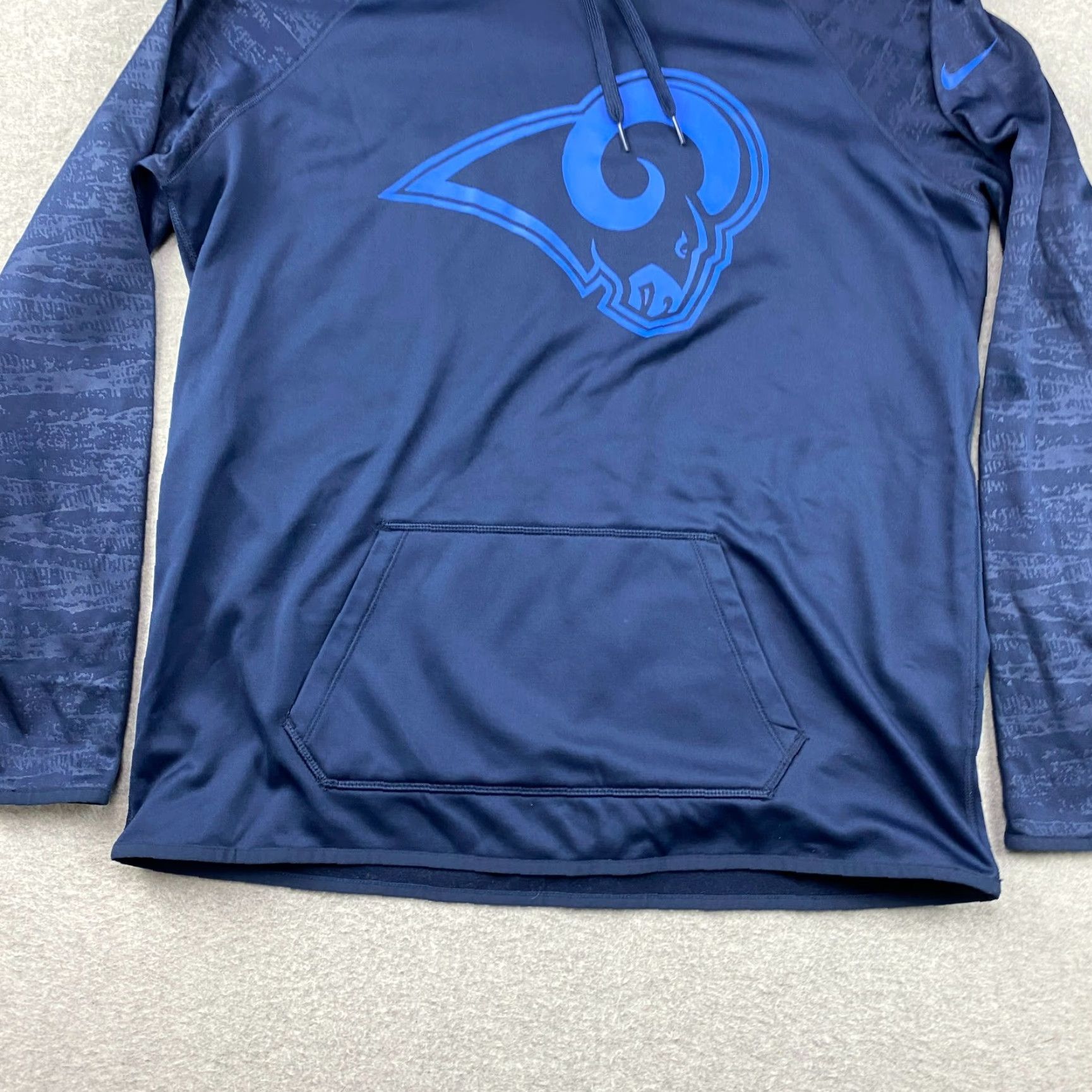 Nike Nike Hoodie Womens XL Blue NFL Los Angeles Rams Dri Fit Pullover Thumbholes Size XL / US 12-14 / IT 48-50 - 3 Thumbnail