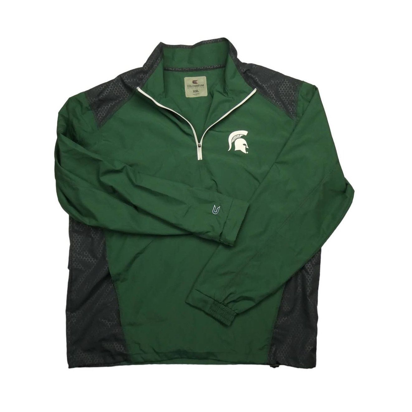 Colosseum Athletics NEW Michigan State 1/4 zip windbreaker jacket, Colosseum Size US XXL / EU 58 / 5 - 1 Thumbnail