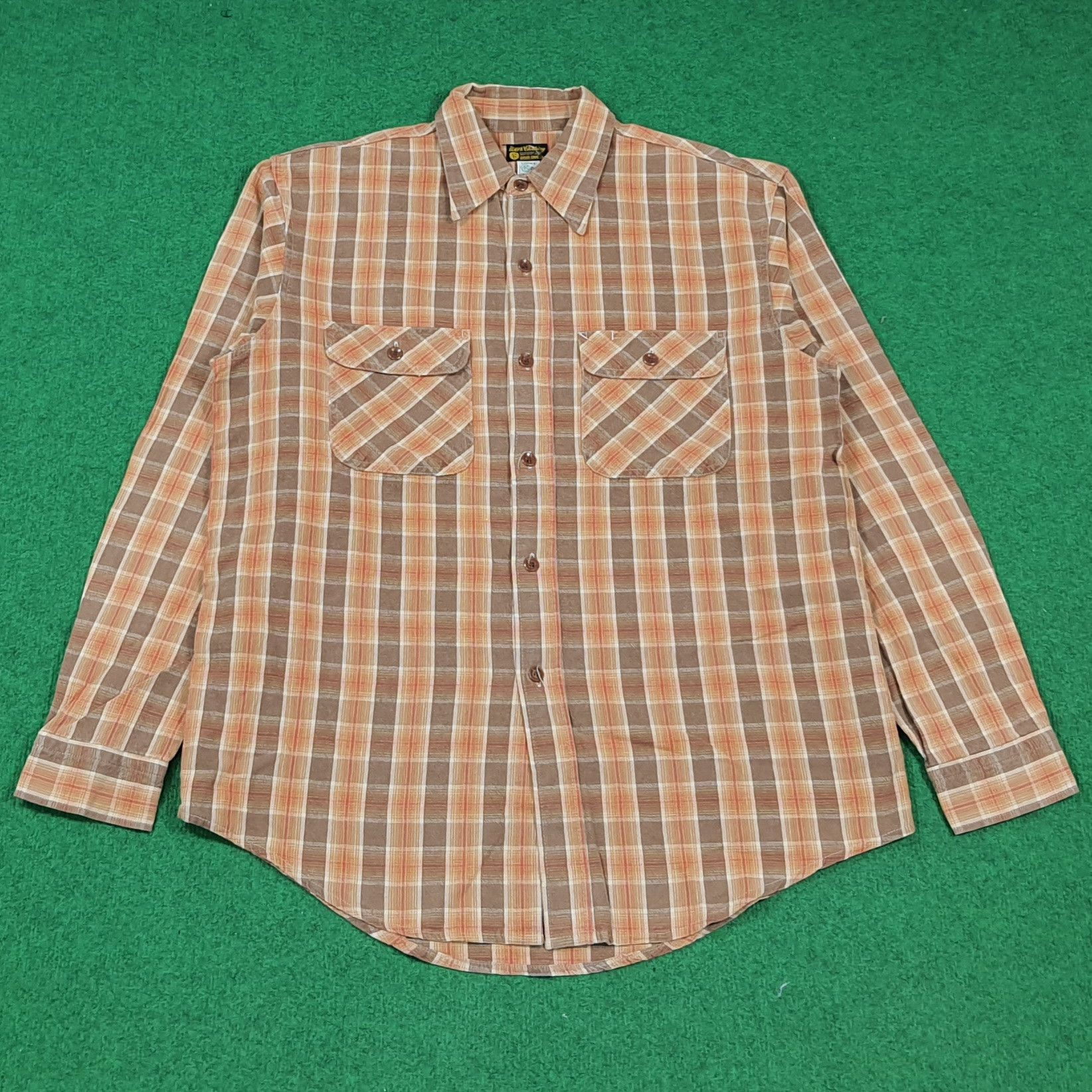 Sugar Cane Vintage Sugar Cane Japan Flannel Button Up Shirt C294N42 Size US M / EU 48-50 / 2 - 1 Thumbnail