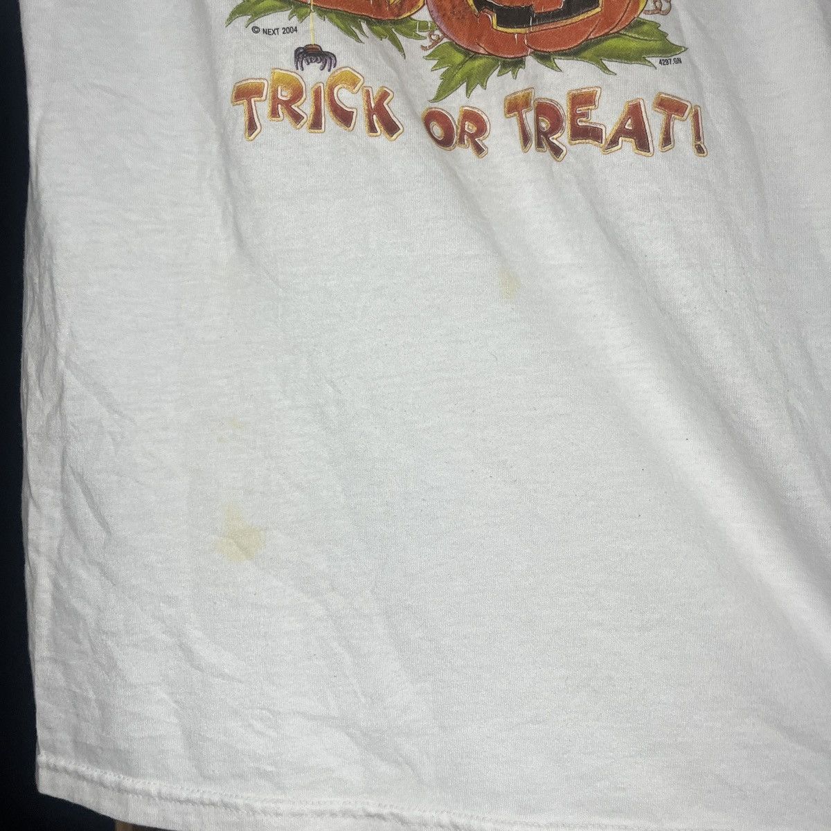 Other Vintage 2004 Trick or Treat Halloween Cat Graphic T Shirt Size US L / EU 52-54 / 3 - 4 Thumbnail
