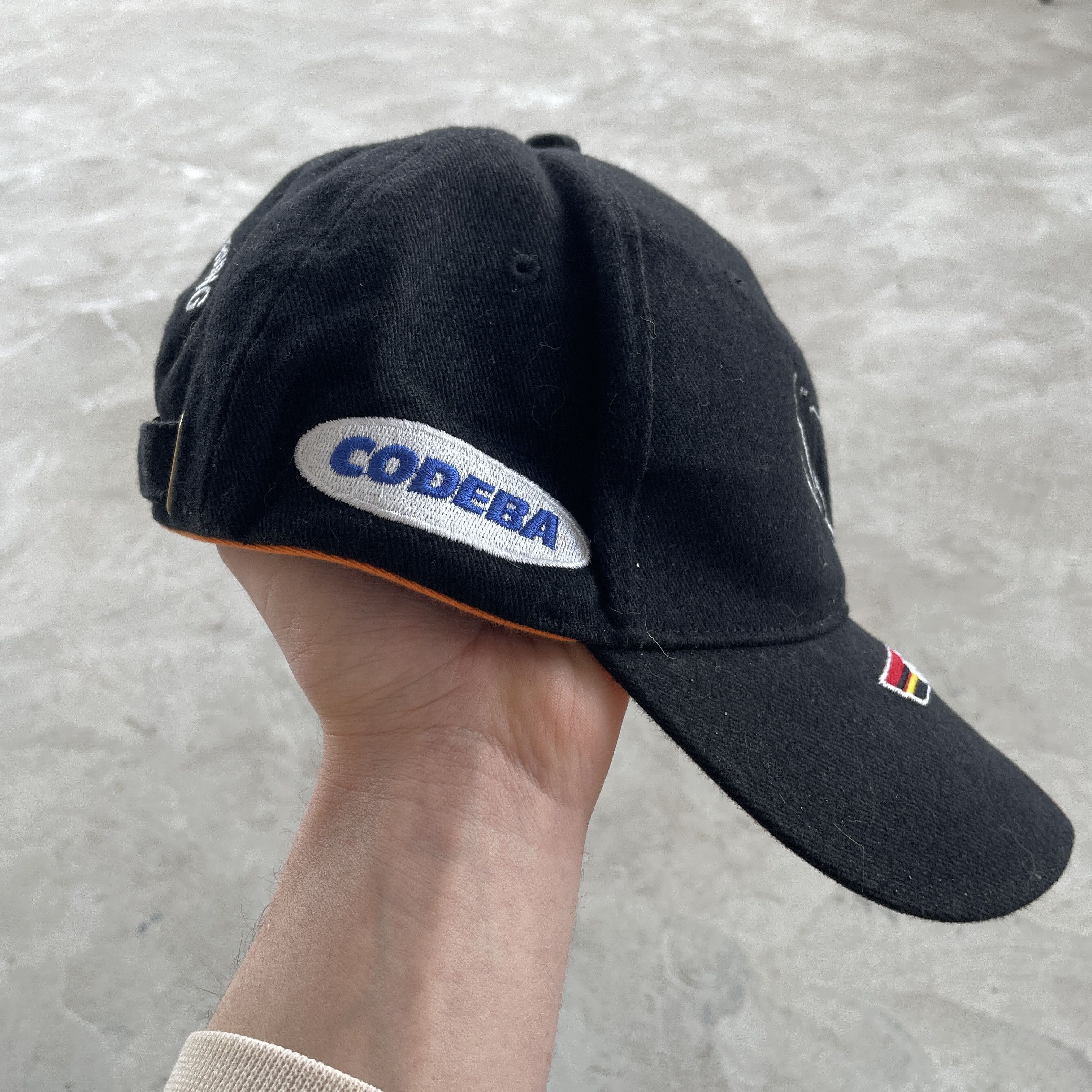 Vintage Vintage Codeba DSV Ski Team Germany Black Cap Hat 58cm Size ONE SIZE - 4 Thumbnail