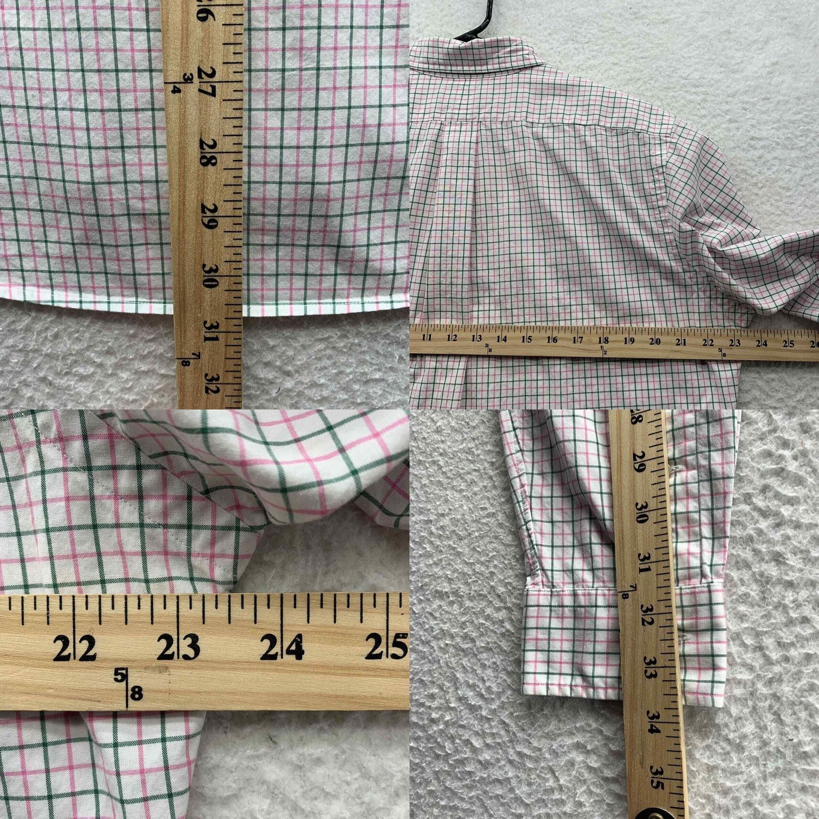 Ralph Lauren Ralph Lauren Shirt Mens Medium M Classic Fit Check Preppy Pink Green Size US M / EU 48-50 / 2 - 8 Thumbnail