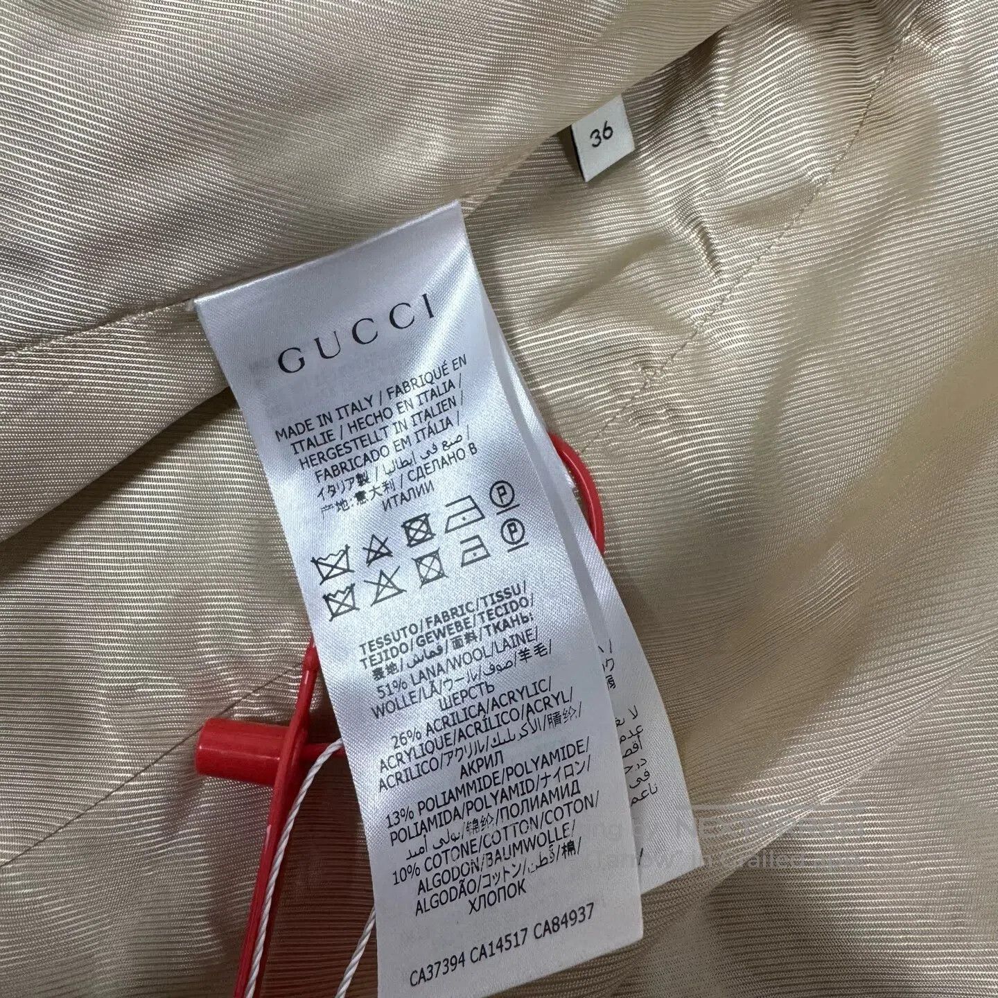 Gucci Guicci Coarse woolen woolen fabric weaving Checkered jacke Size S / US 4 / IT 40 - 6 Thumbnail
