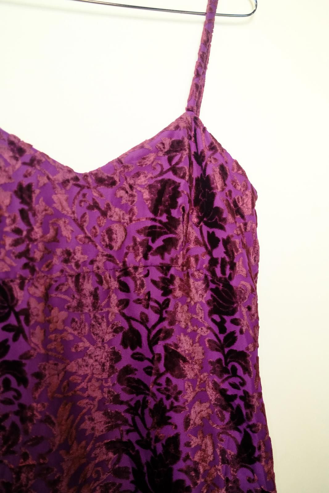Other 00's Philosophy di Alberta Ferreti Velour Floral AOP Dress Size M / US 6-8 / IT 42-44 - 3 Thumbnail