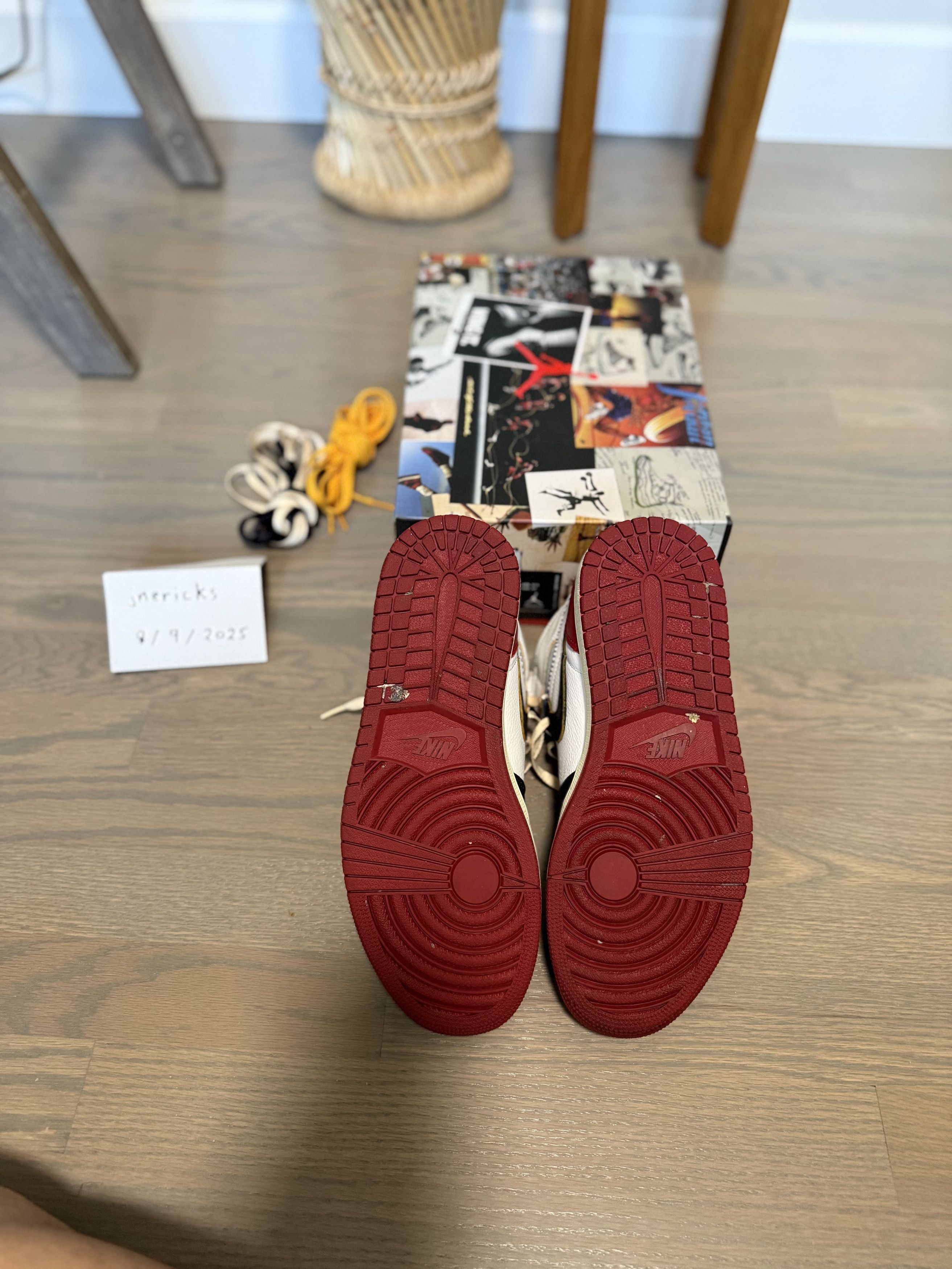 Jordan Brand × Union LA Jordan 1 Retro High Union Los Angeles Black Toe Size US 9.5 / EU 42-43 - 6 Thumbnail