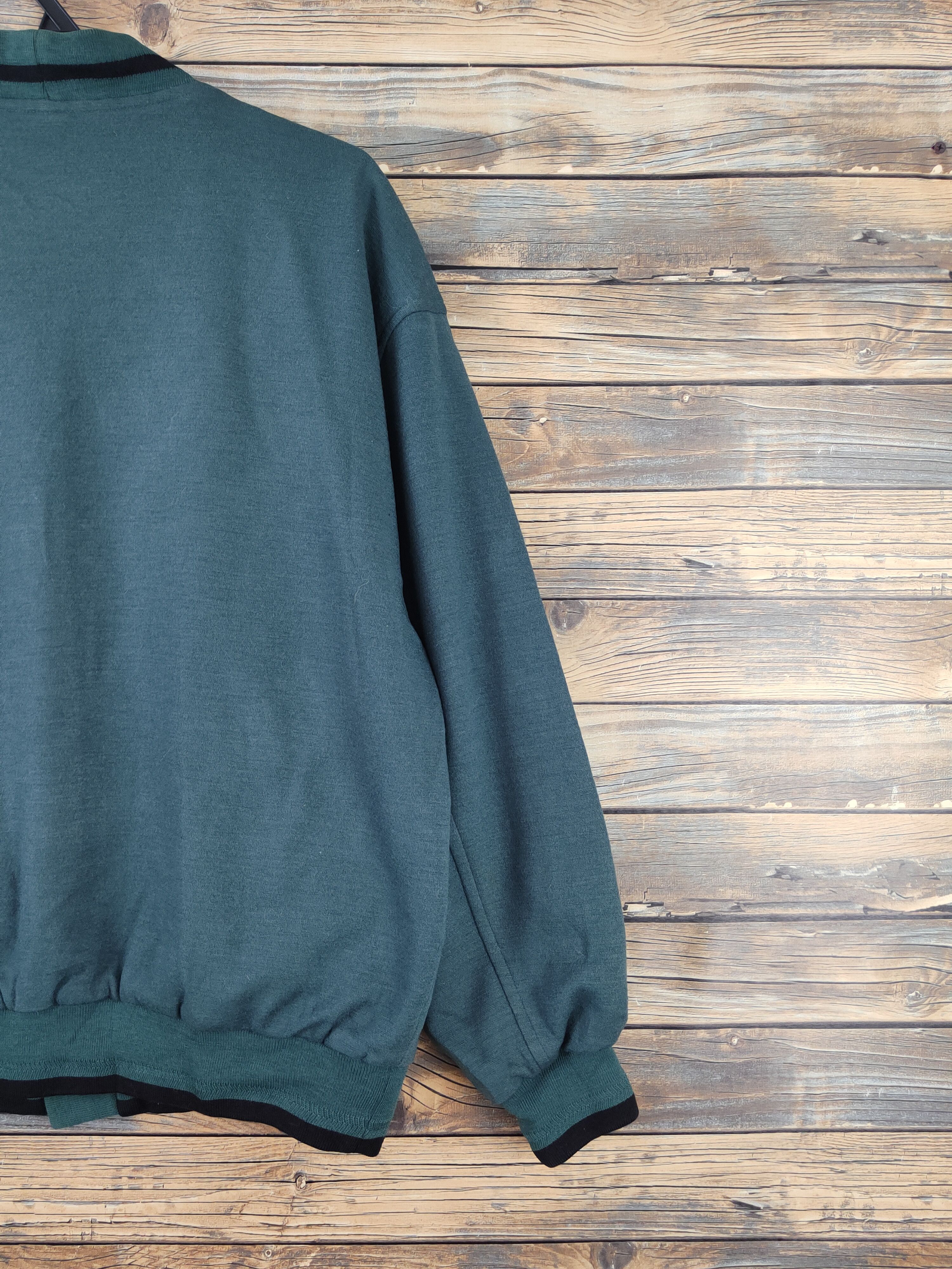 Japanese Brand Cote D'Azur Green Cardigan vintage Japan #W2239 Size US L / EU 52-54 / 3 - 11 Thumbnail