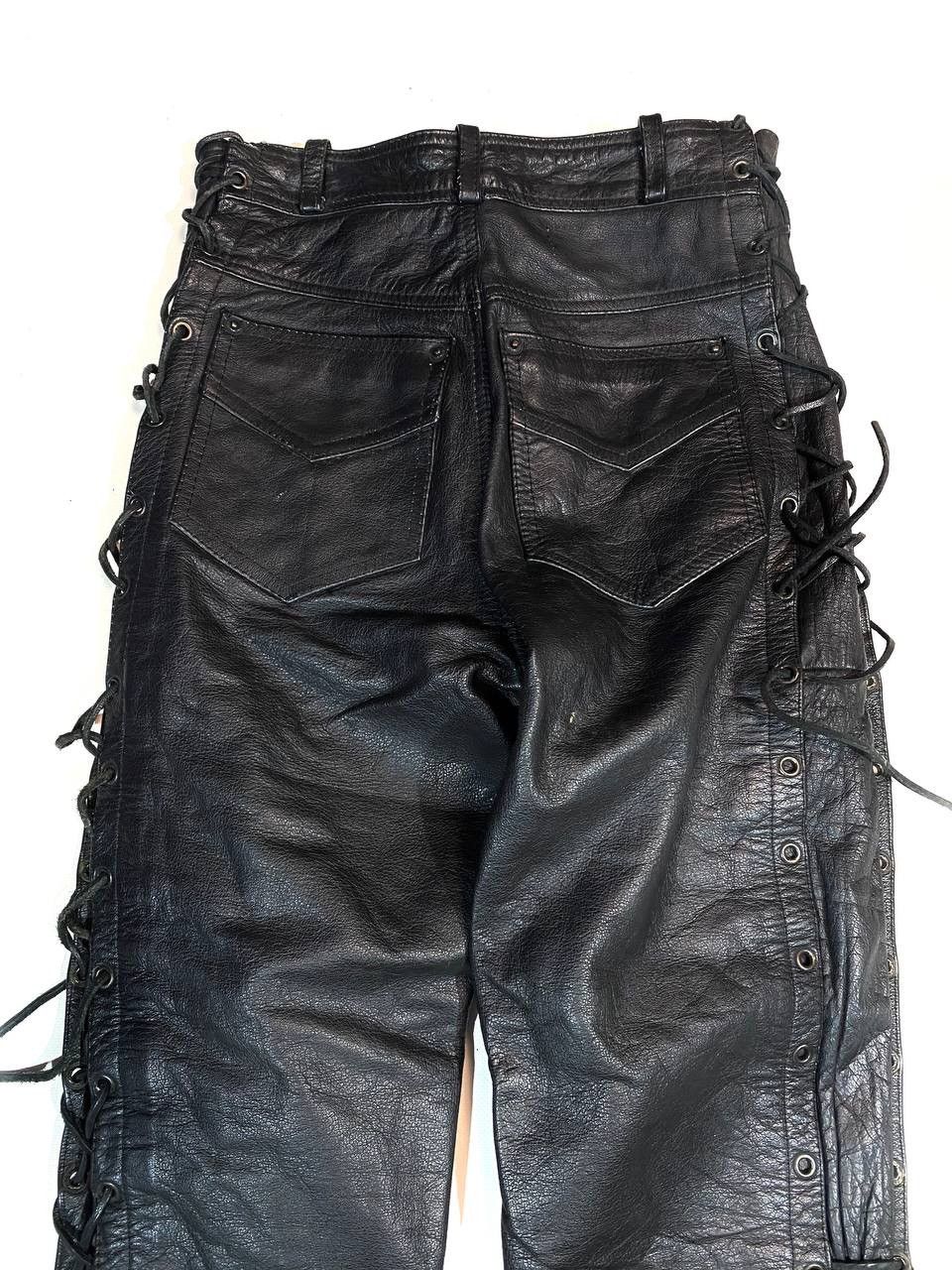 Leather × Vintage Vintage Racing Biker Leather Pants Size US 29 - 9 Thumbnail